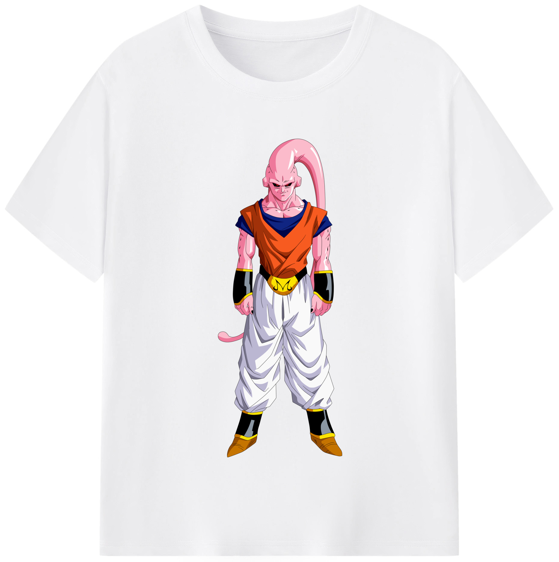 （画像用） ドラゴンボール 魔人ブウ DRAGON BALL Majin Buu 綿100％半袖Tシャツ（フロントプリント）