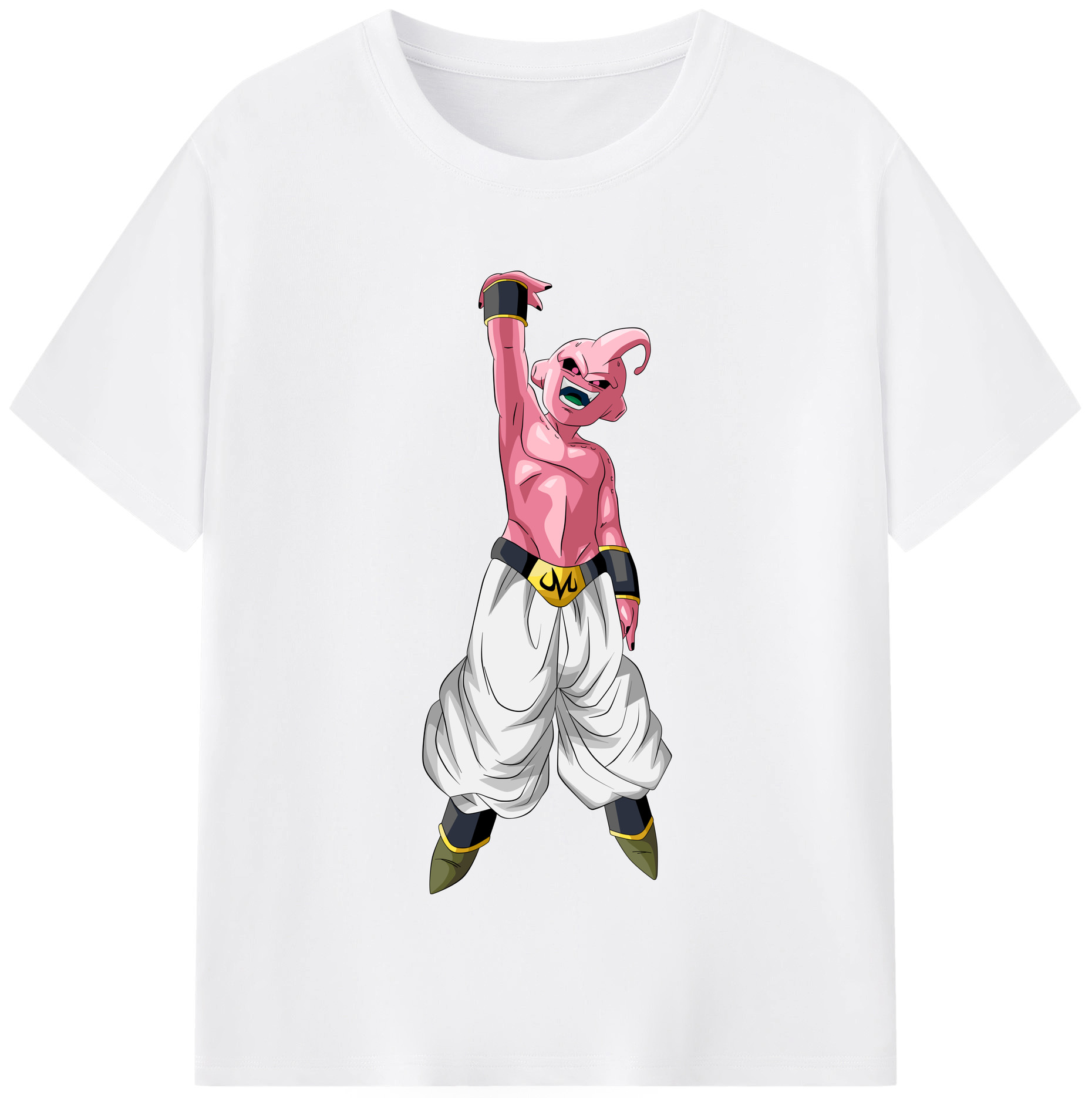 （画像用） ドラゴンボール 魔人ブウ DRAGON BALL Majin Buu 綿100％半袖Tシャツ（フロントプリント）