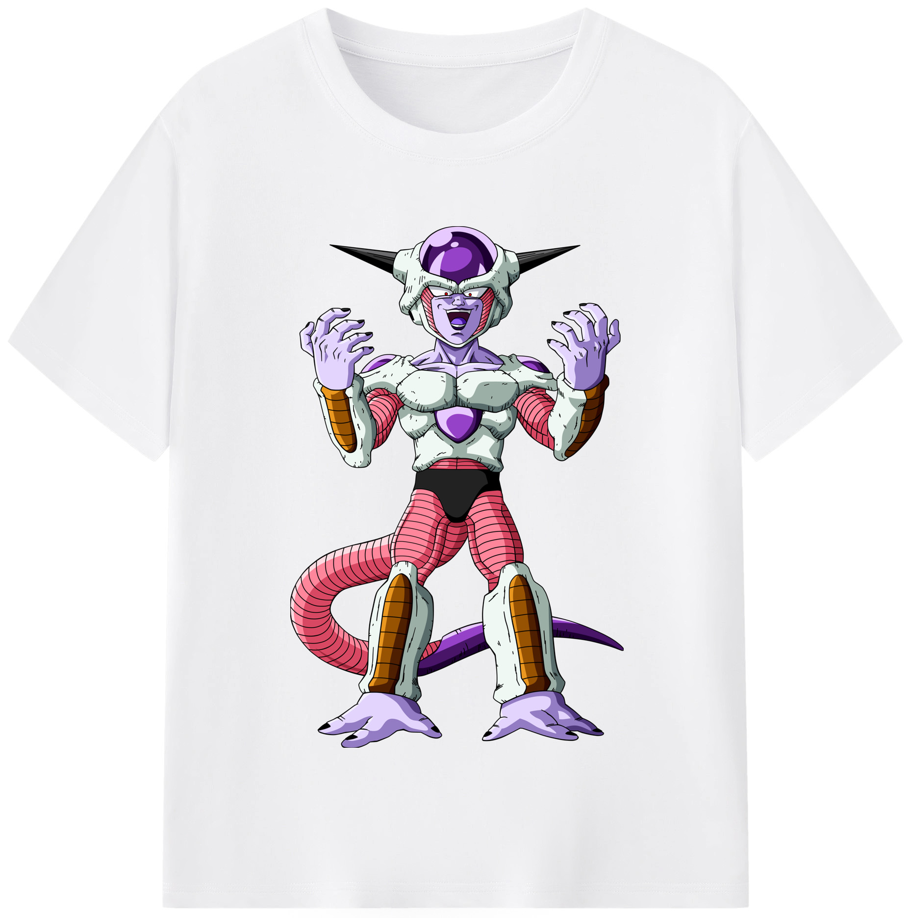 （画像用） ドラゴンボール フリーザ DRAGON BALL Frieza 綿100％半袖Tシャツ（フロントプリント）