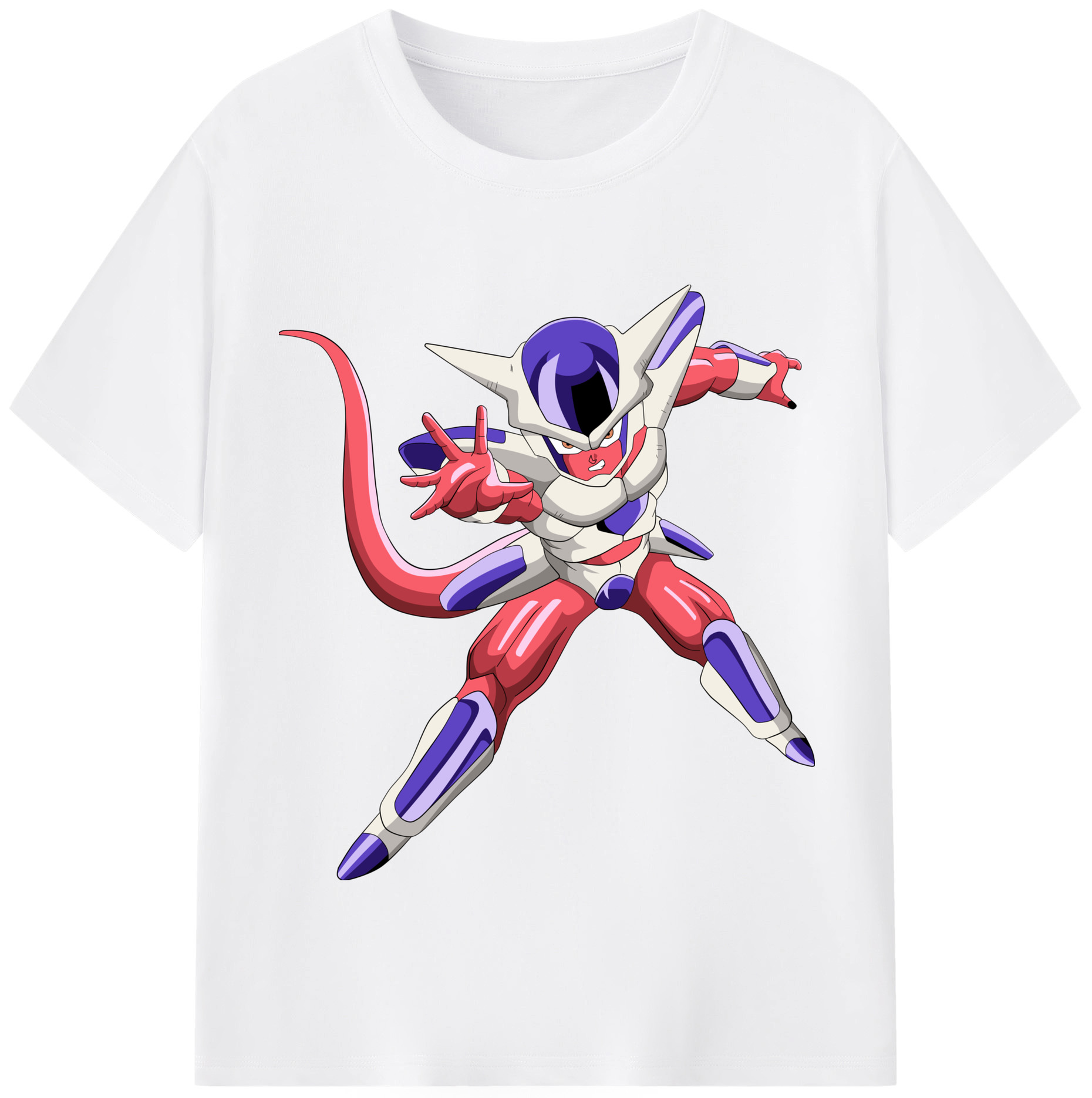 （画像用） ドラゴンボール フリーザ DRAGON BALL Frieza 綿100％半袖Tシャツ（フロントプリント）