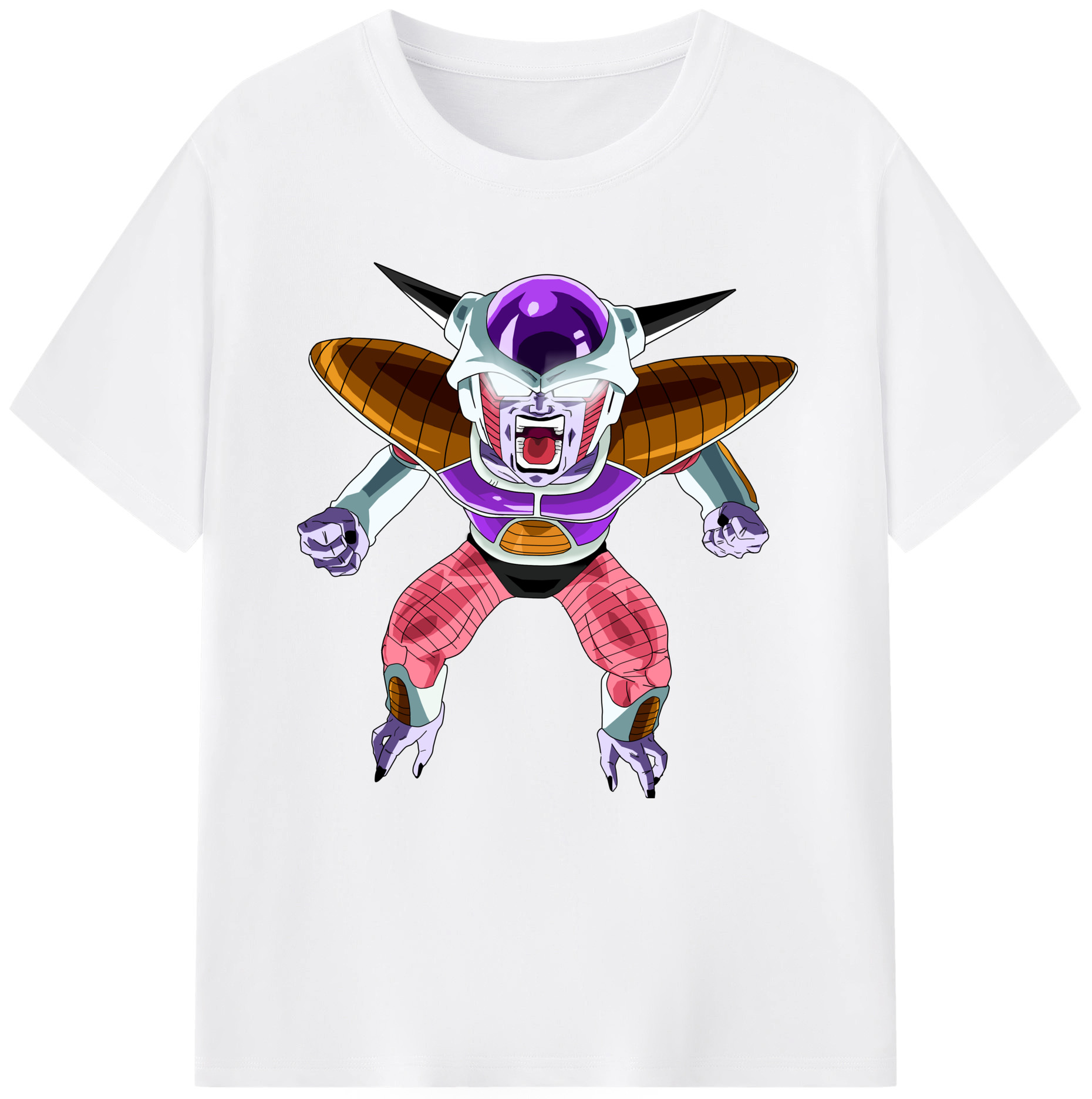 （画像用） ドラゴンボール フリーザ DRAGON BALL Frieza 綿100％半袖Tシャツ（フロントプリント）