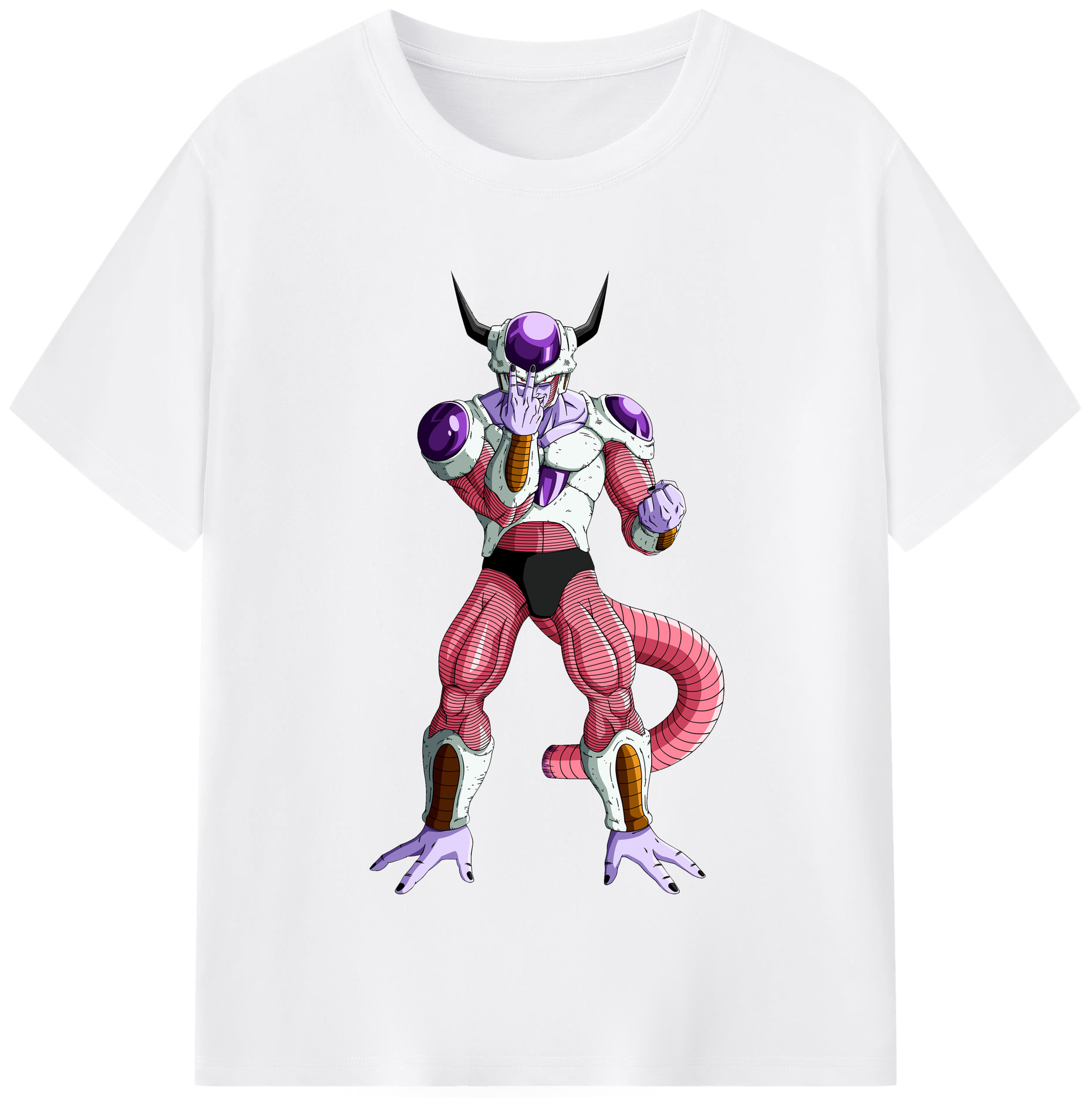 （画像用） ドラゴンボール フリーザ DRAGON BALL Frieza 綿100％半袖Tシャツ（フロントプリント）