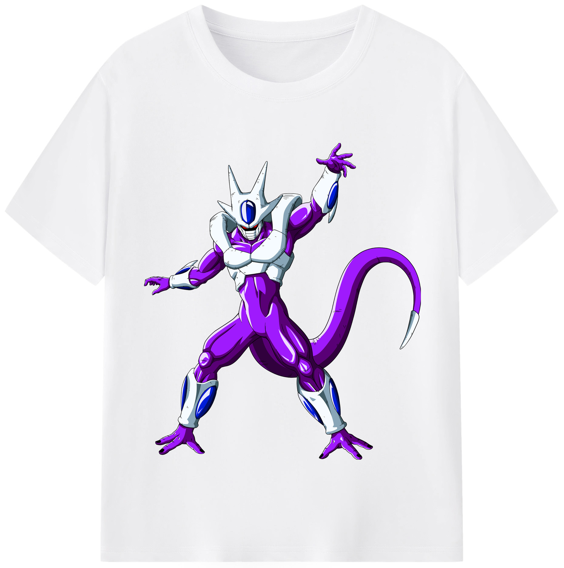 （画像用） ドラゴンボール クウラ DRAGON BALL Cooler Coora 綿100％半袖Tシャツ（フロントプリント）