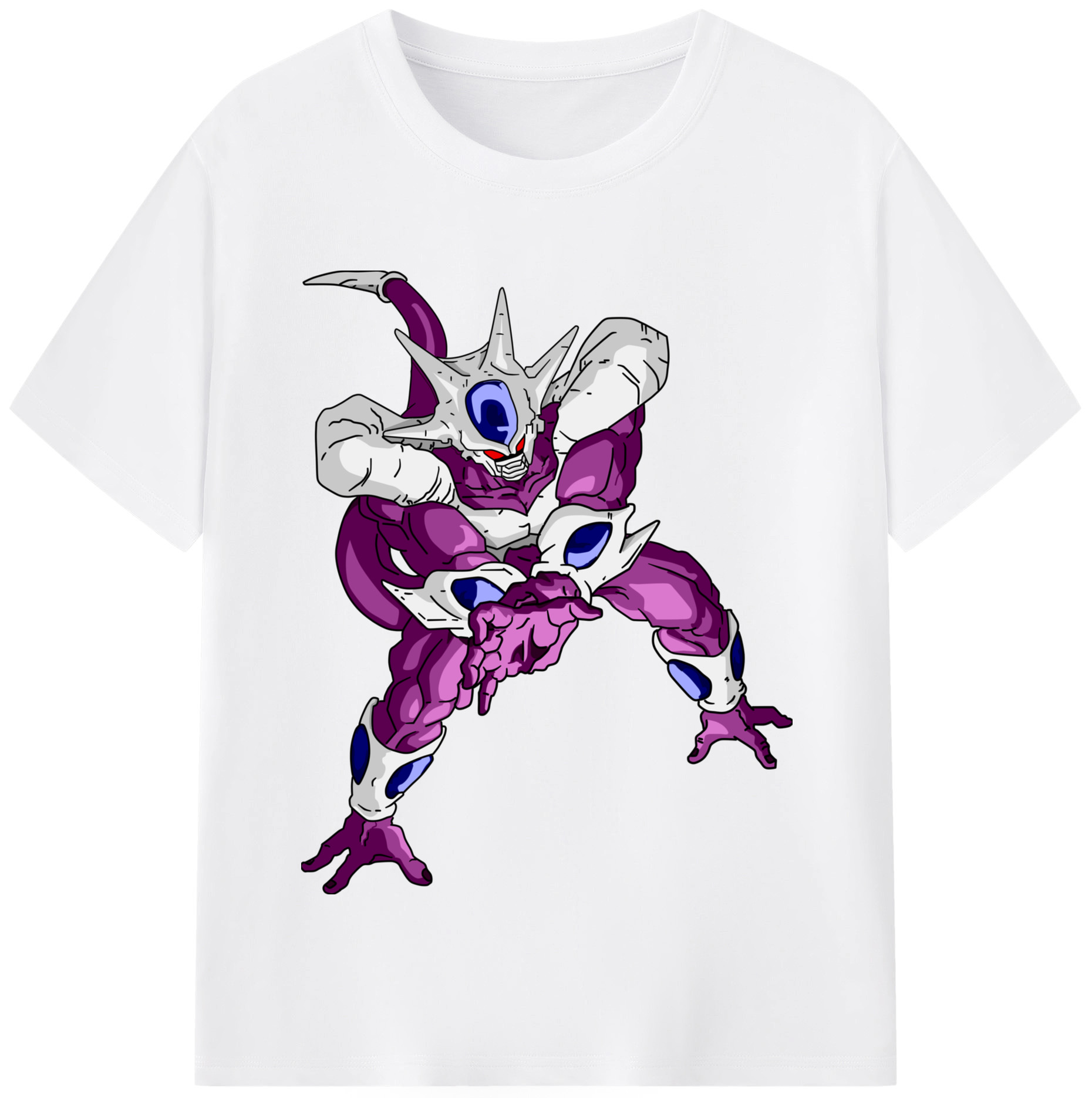 （画像用） ドラゴンボール クウラ DRAGON BALL Cooler Coora 綿100％半袖Tシャツ（フロントプリント）
