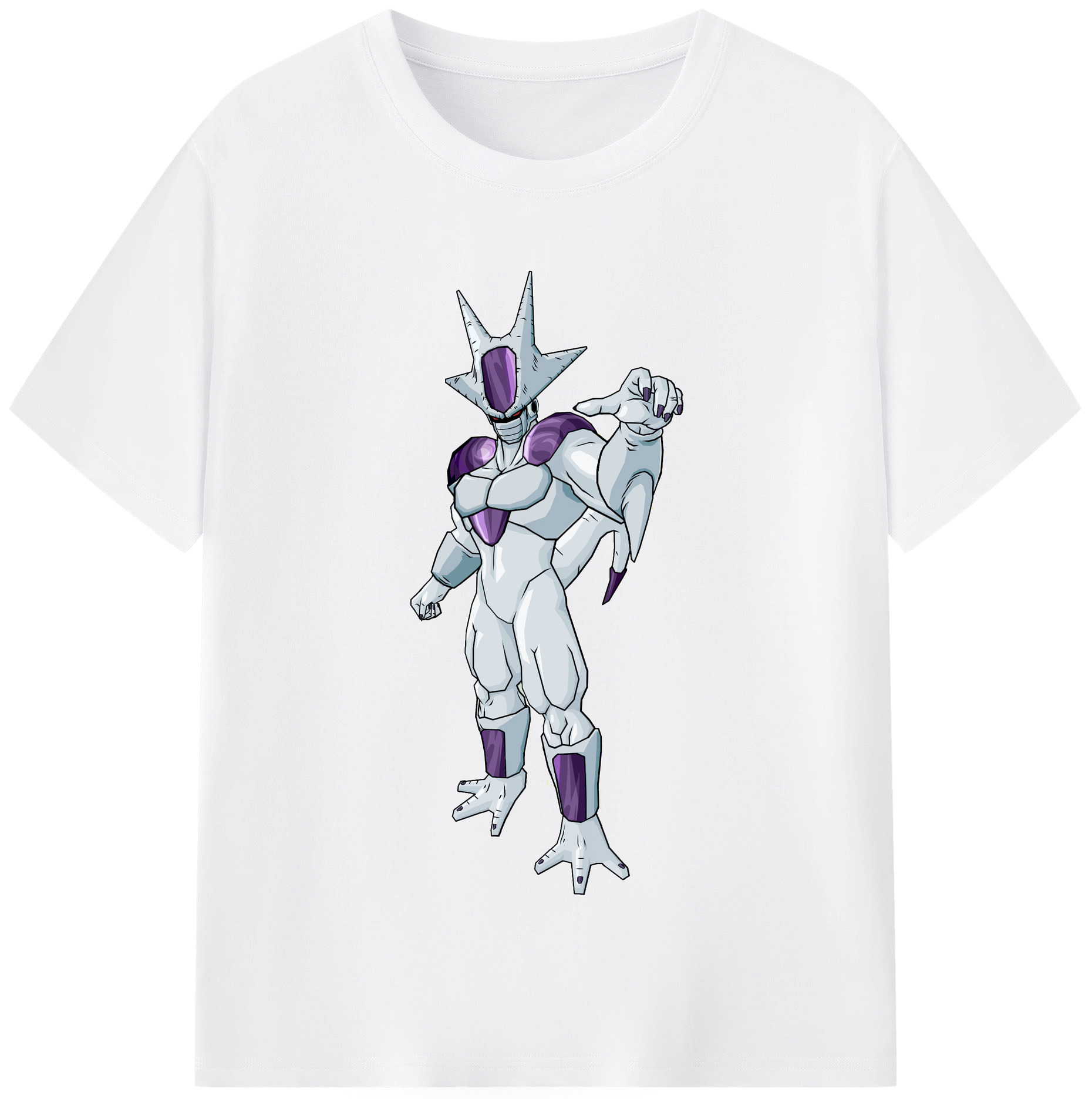 （画像用） ドラゴンボール クウラ DRAGON BALL Cooler Coora 綿100％半袖Tシャツ（フロントプリント）