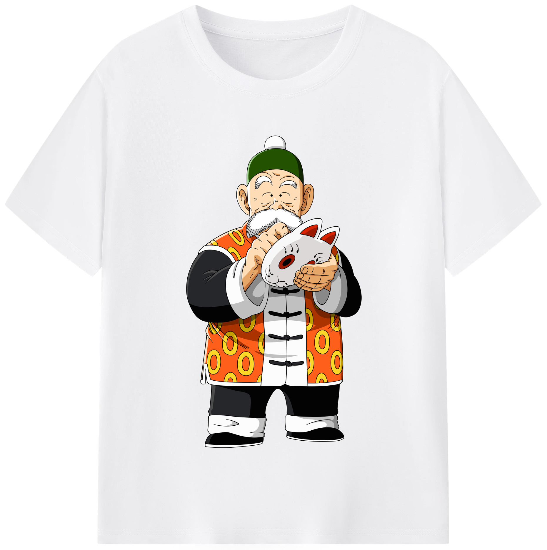 （画像用） ドラゴンボール 亀仙人（かめせんにん） DRAGON BALL Master Roshi Kame Sennin 綿100％半袖Tシャツ（フロントプリント）