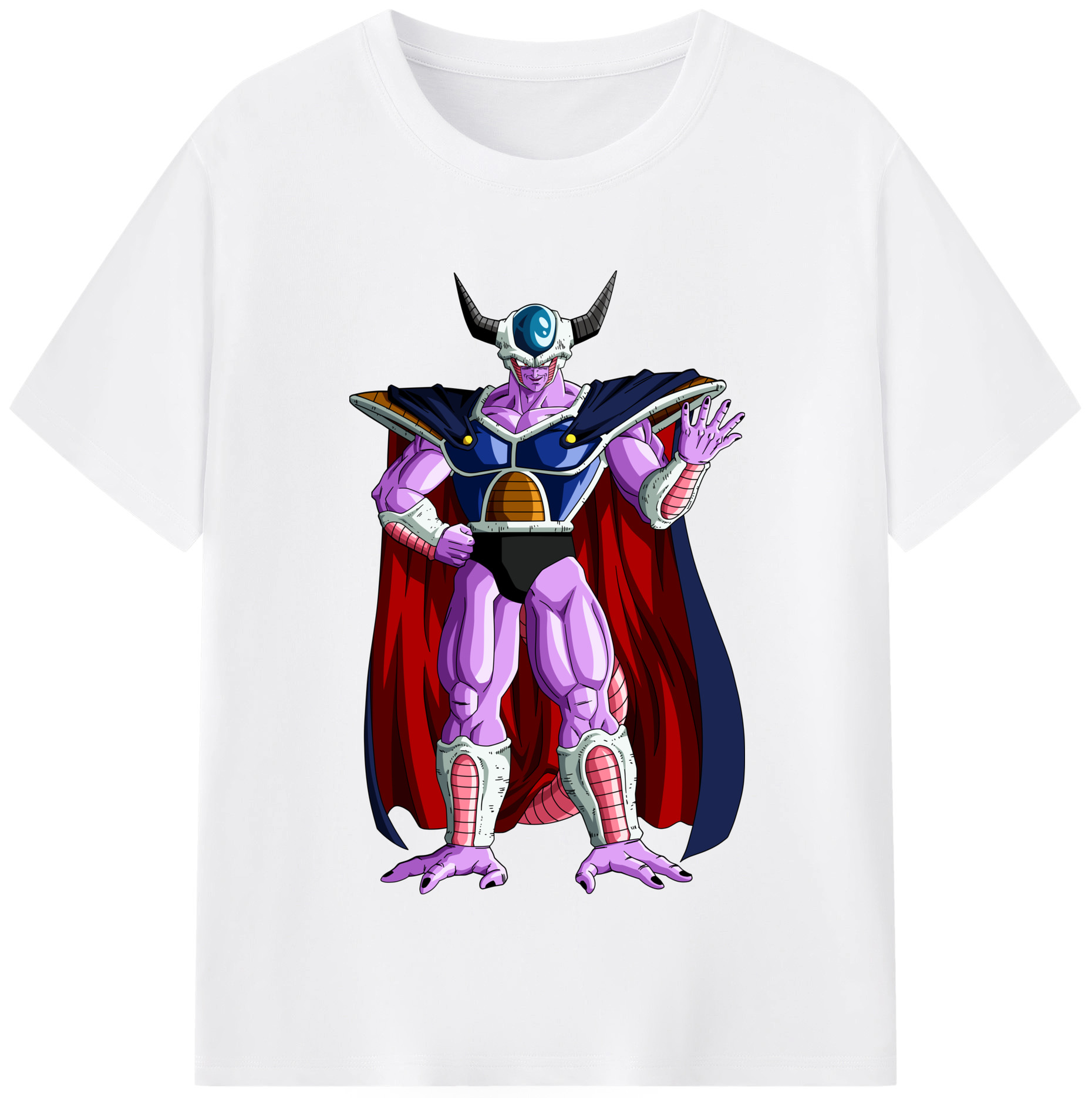 （画像用） ドラゴンボール コルド大王 DRAGON BALL King Cold 綿100％半袖Tシャツ（フロントプリント）