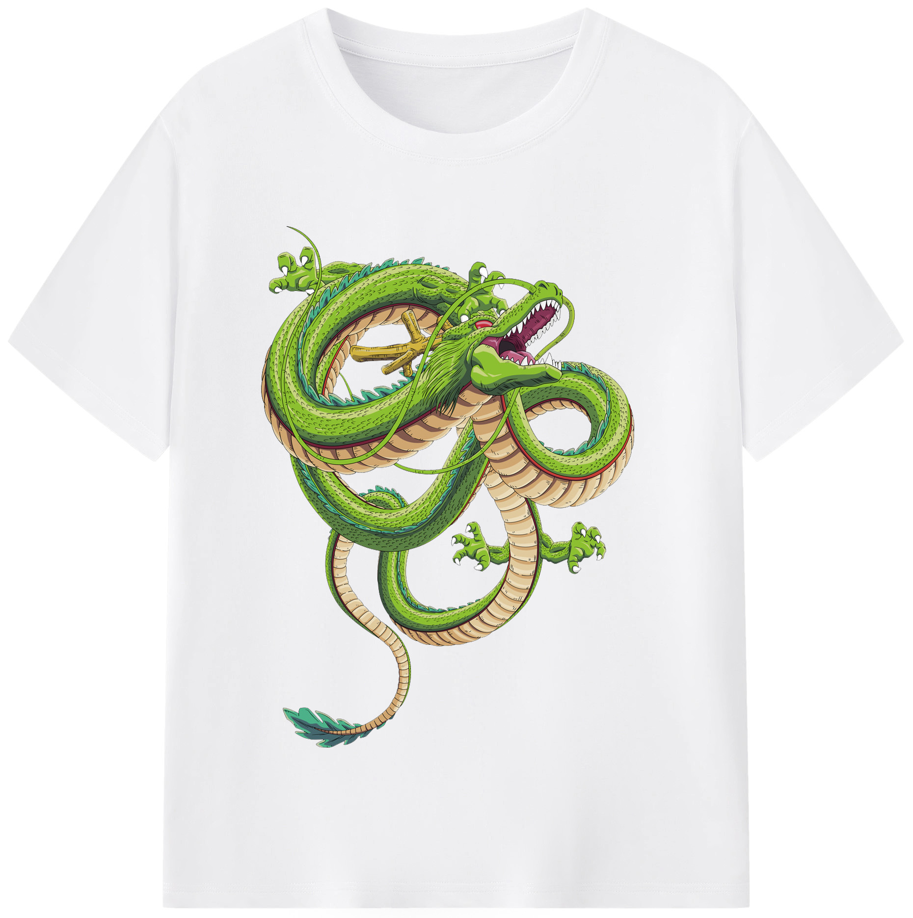 （画像用） ドラゴンボール 神龍 シェンロン DRAGON BALL Shenron 綿100％半袖Tシャツ（フロントプリント）