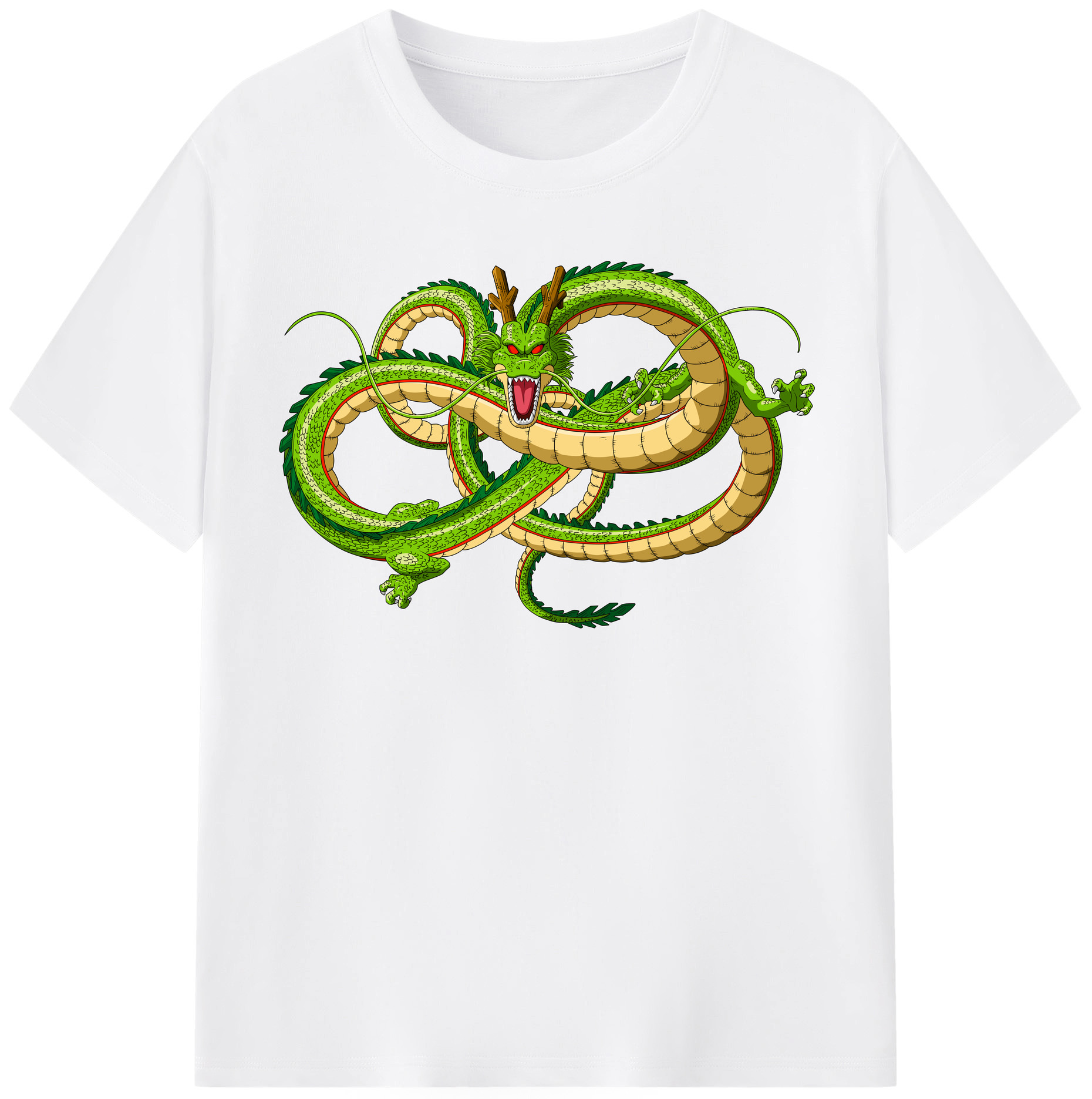 （画像用） ドラゴンボール 神龍 シェンロン DRAGON BALL Shenron 綿100％半袖Tシャツ（フロントプリント）