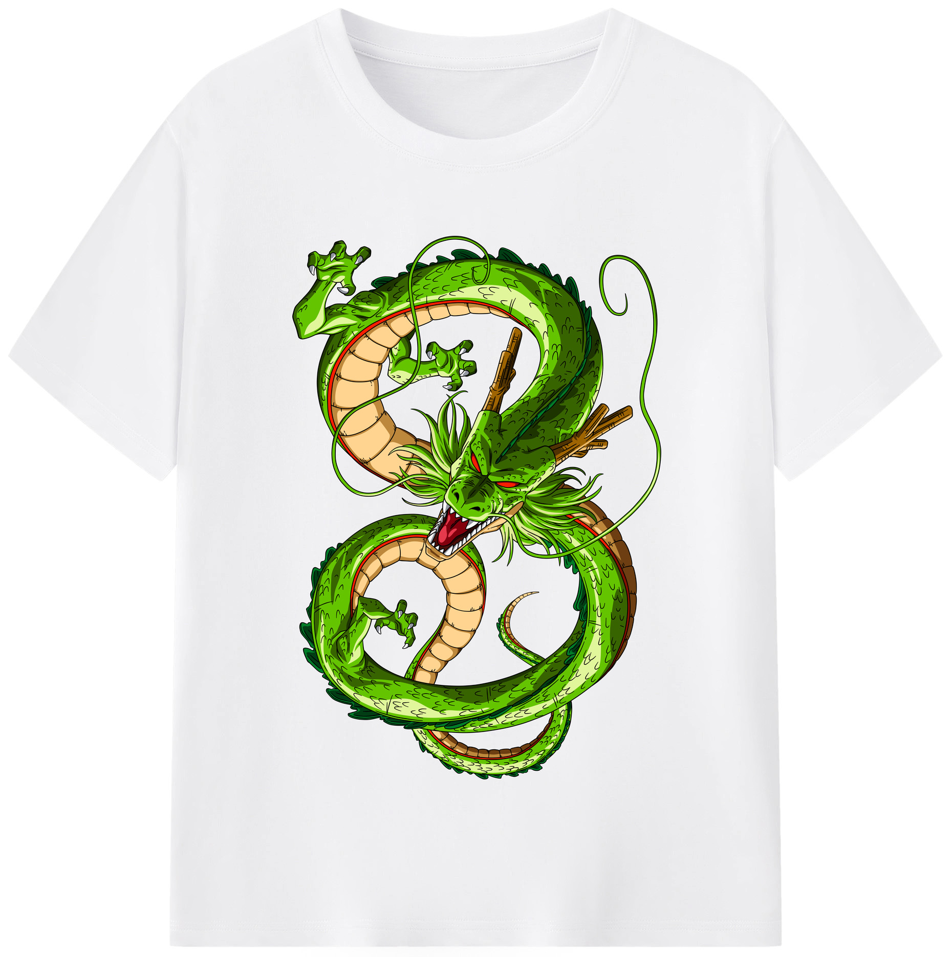 （画像用） ドラゴンボール 神龍 シェンロン DRAGON BALL Shenron 綿100％半袖Tシャツ（フロントプリント）