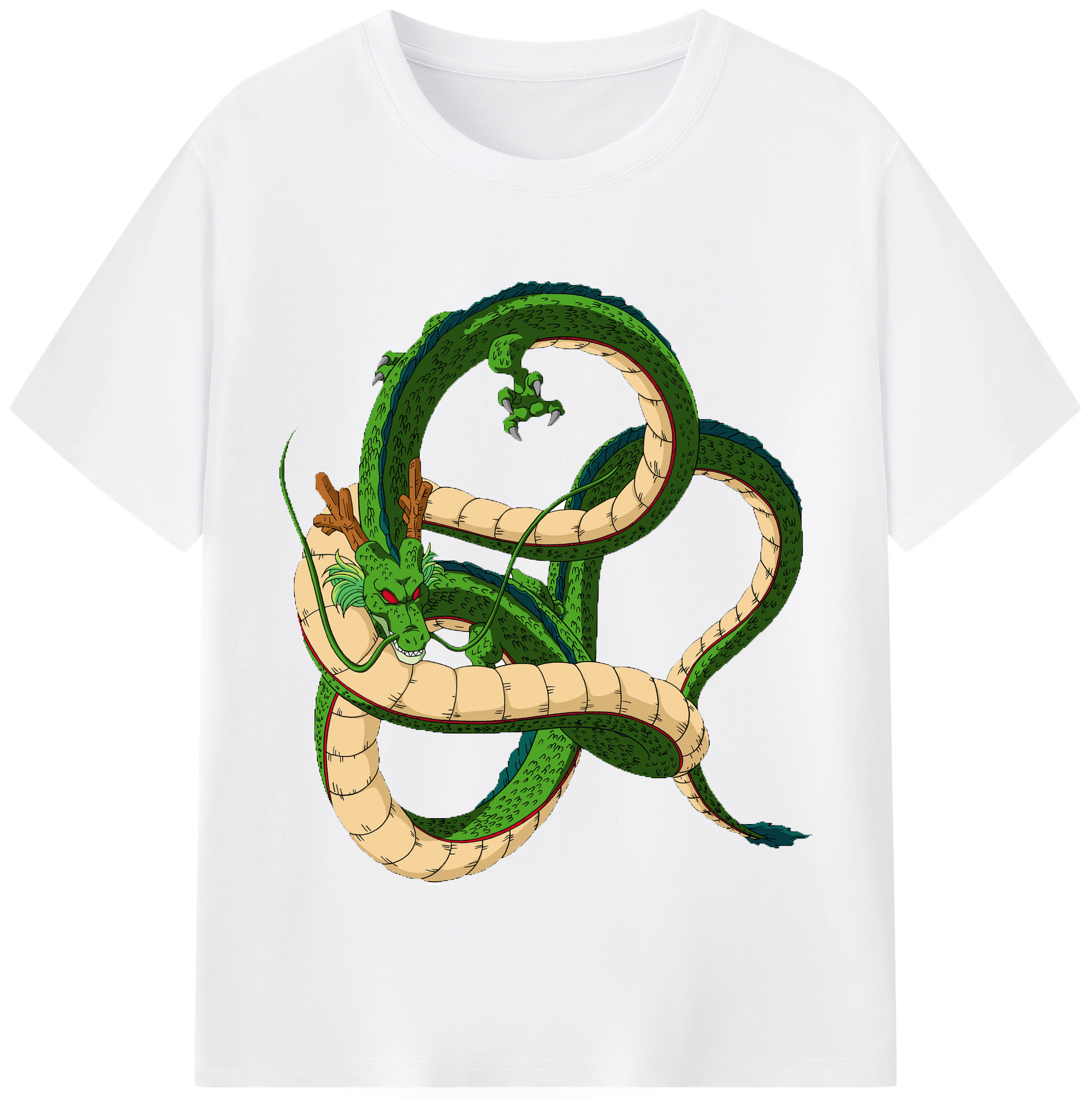 （画像用） ドラゴンボール 神龍 シェンロン DRAGON BALL Shenron 綿100％半袖Tシャツ（フロントプリント）