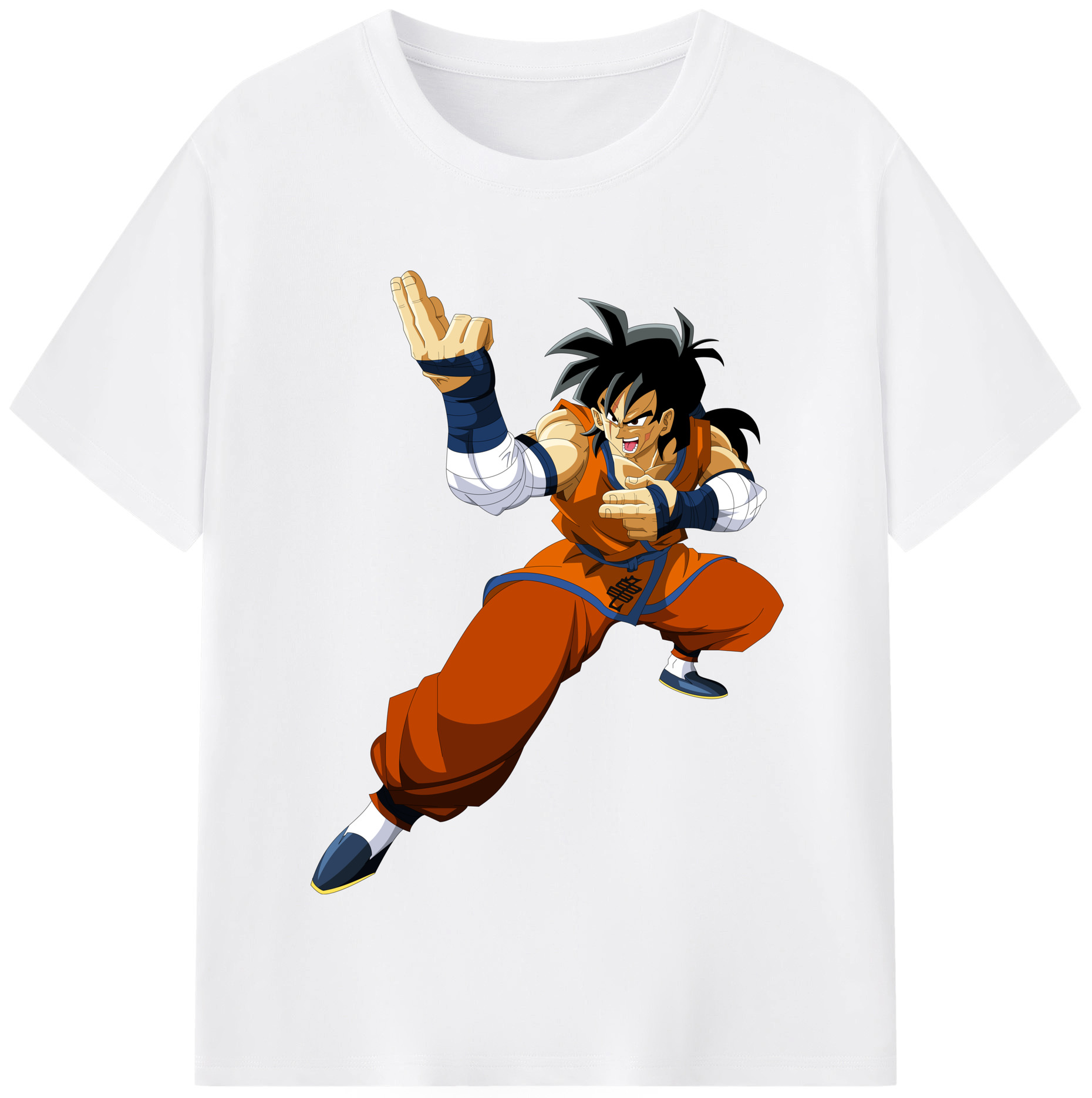 （画像用） ドラゴンボール ヤムチャ DRAGON BALL Yamcha 綿100％半袖Tシャツ（フロントプリント）