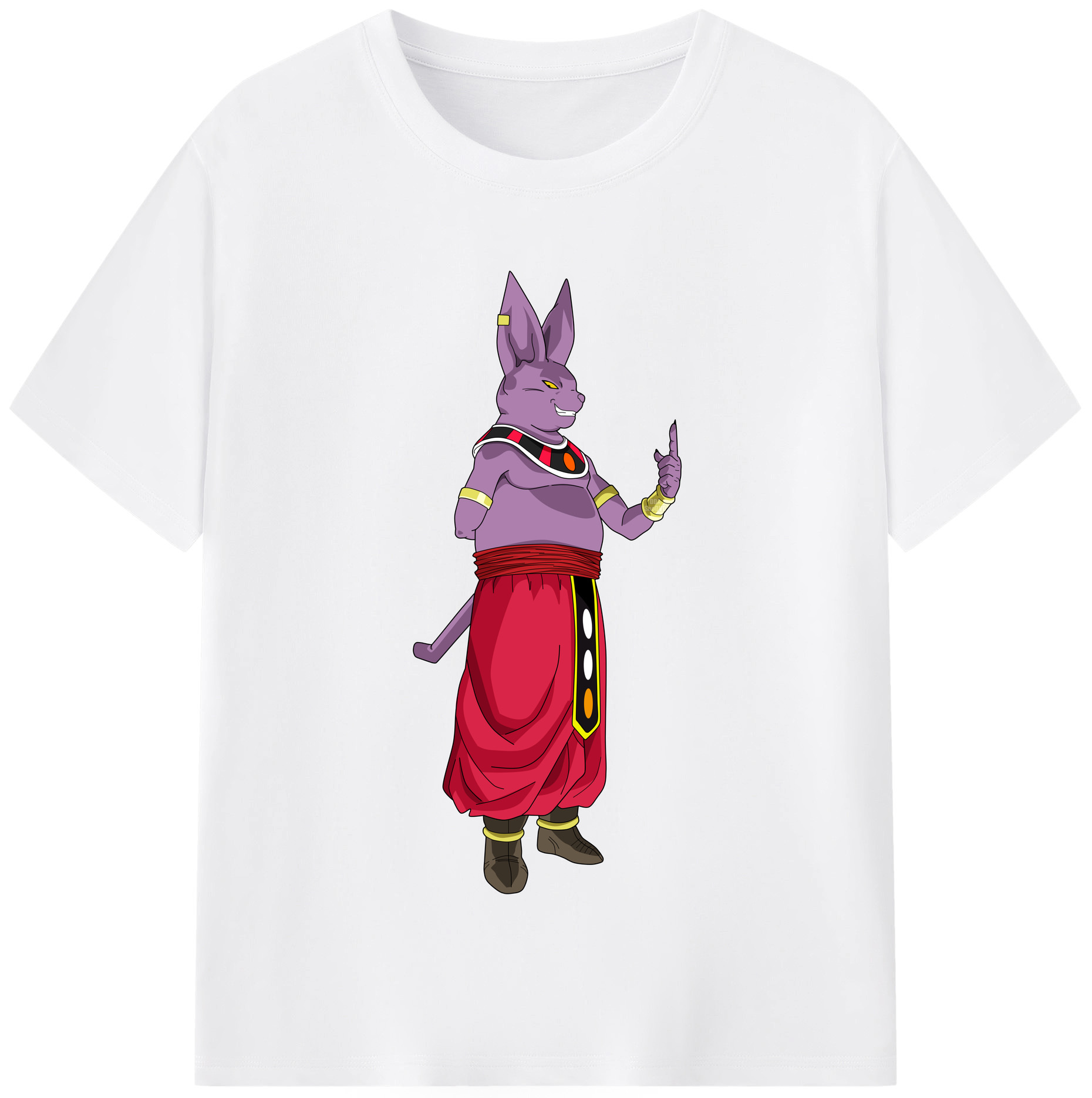 （画像用） ドラゴンボール シャンパ DRAGON BALL Champa 綿100％半袖Tシャツ（フロントプリント）