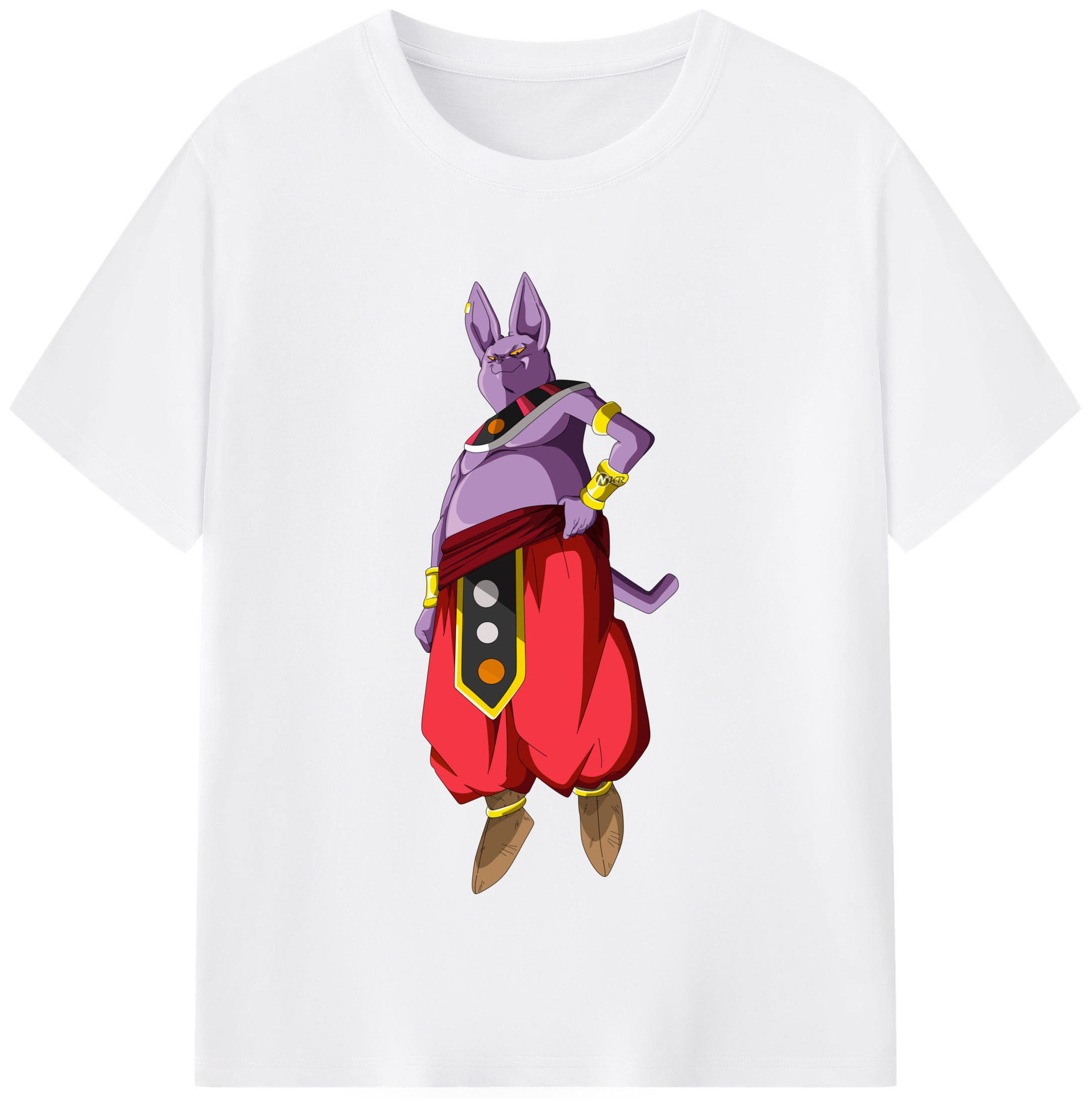 （画像用） ドラゴンボール シャンパ DRAGON BALL Champa 綿100％半袖Tシャツ（フロントプリント）