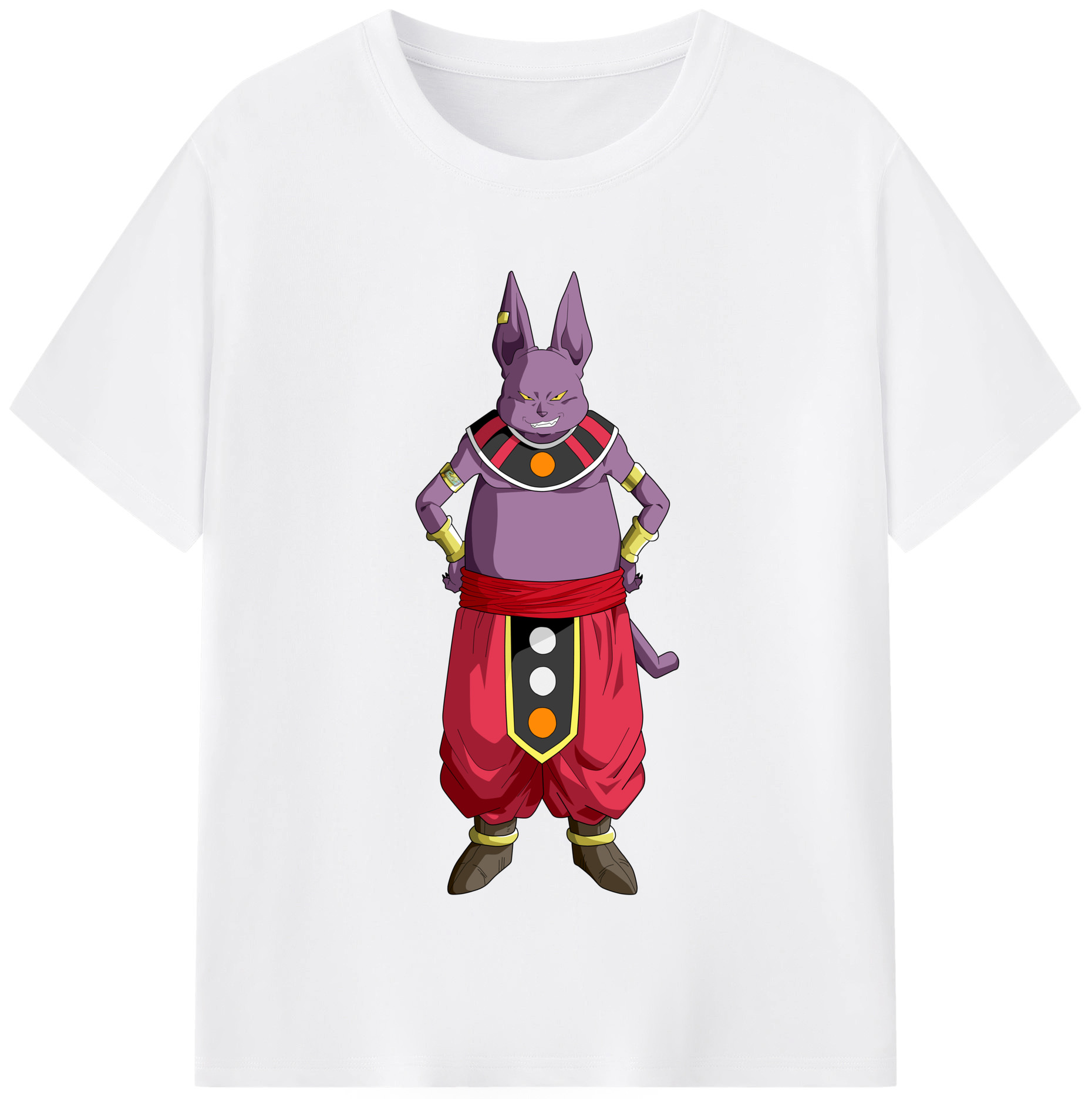 （画像用） ドラゴンボール シャンパ DRAGON BALL Champa 綿100％半袖Tシャツ（フロントプリント）