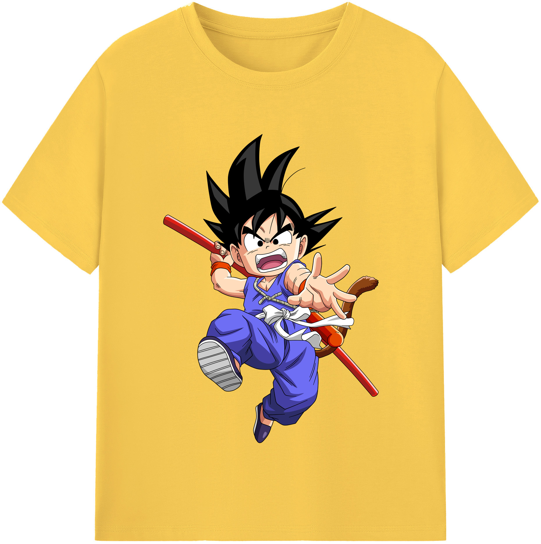 （画像用） ドラゴンボール 孫悟空（そん ごくう）Son Goku カカロット DRAGON BALL Kakarotto 綿100％半袖Tシャツ（フロントプリント）