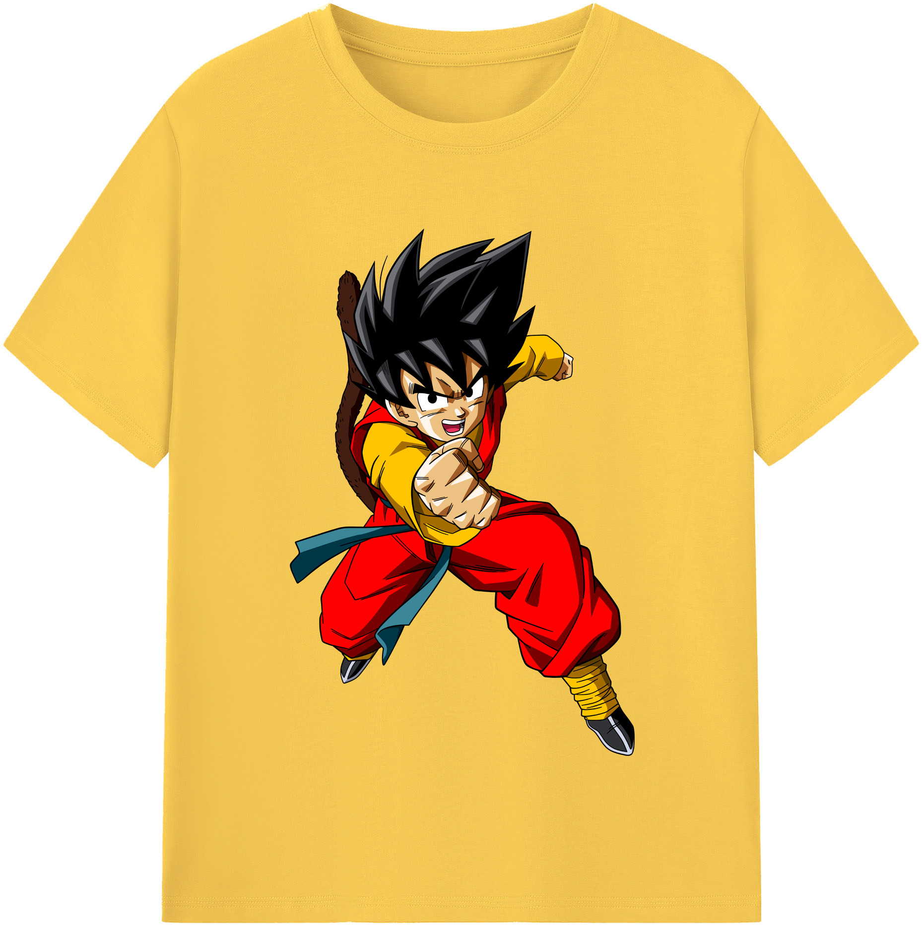 （画像用） ドラゴンボール 孫悟空（そん ごくう）Son Goku カカロット DRAGON BALL Kakarotto 綿100％半袖Tシャツ（フロントプリント）