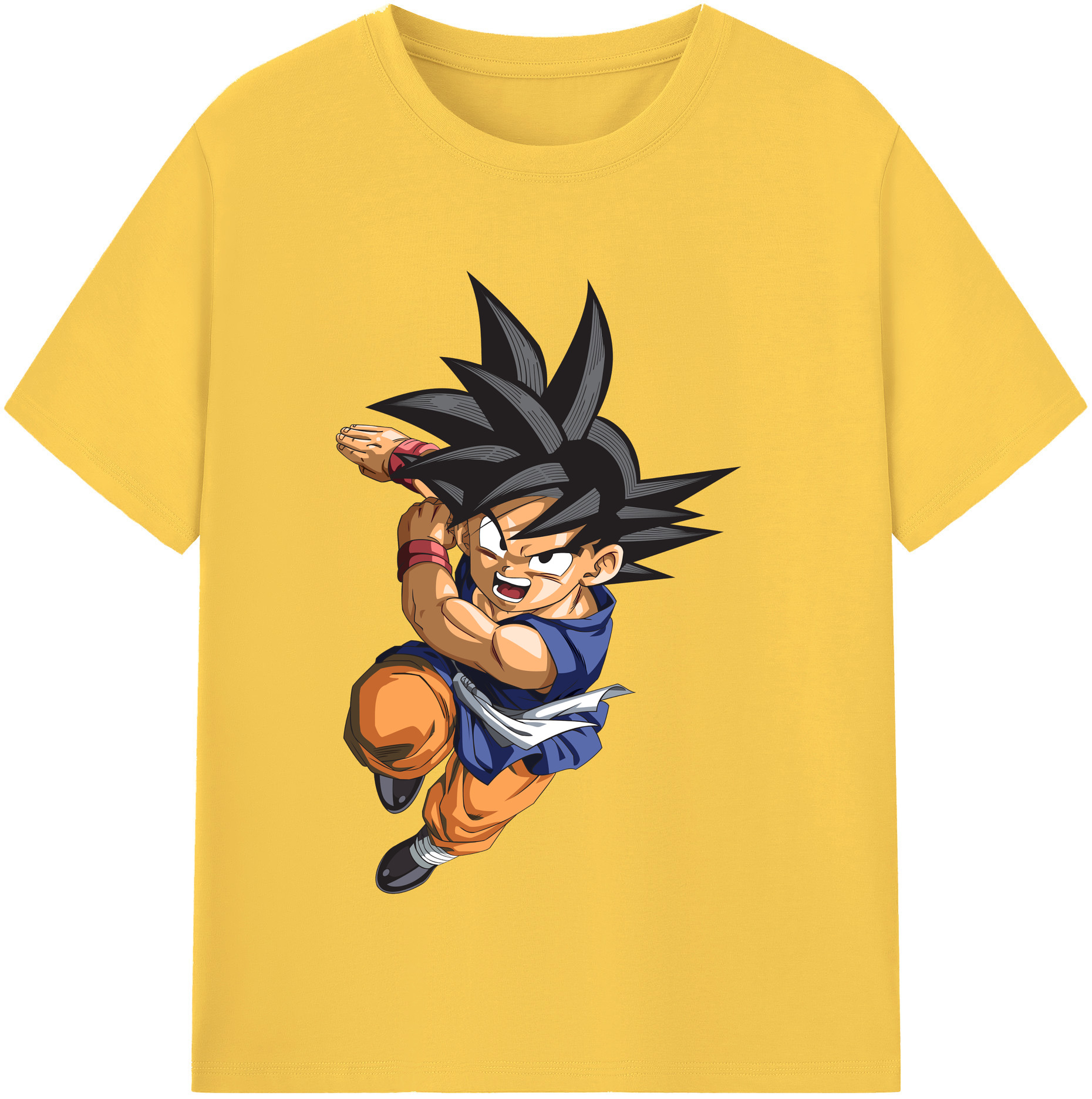 （画像用） ドラゴンボール 孫悟空（そん ごくう）Son Goku カカロット DRAGON BALL Kakarotto 綿100％半袖Tシャツ（フロントプリント）