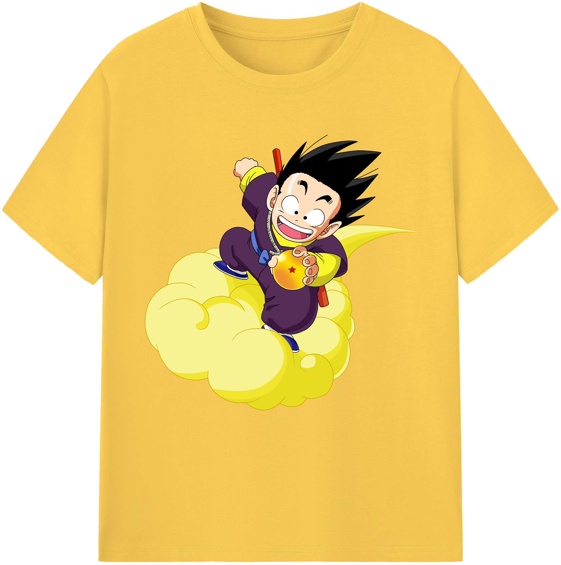 （画像用） ドラゴンボール 孫悟空（そん ごくう）Son Goku カカロット DRAGON BALL Kakarotto 綿100％半袖Tシャツ（フロントプリント）