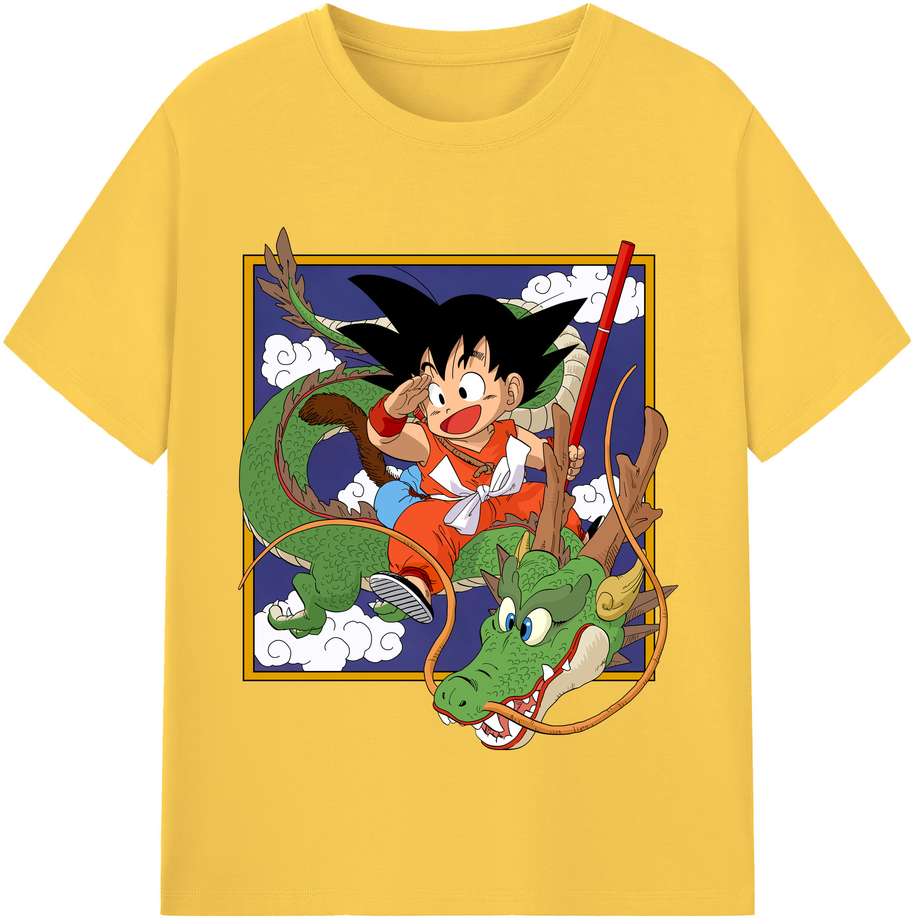 （画像用） ドラゴンボール 孫悟空（そん ごくう）Son Goku カカロット DRAGON BALL Kakarotto 綿100％半袖Tシャツ（フロントプリント）