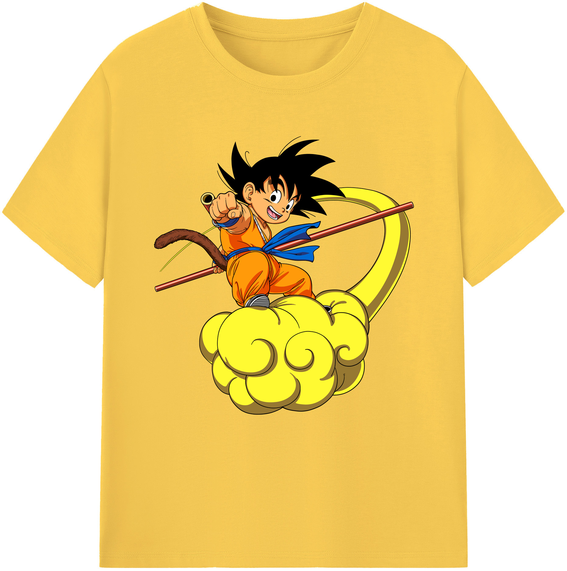 （画像用） ドラゴンボール 孫悟空（そん ごくう）Son Goku カカロット DRAGON BALL Kakarotto 綿100％半袖Tシャツ（フロントプリント）