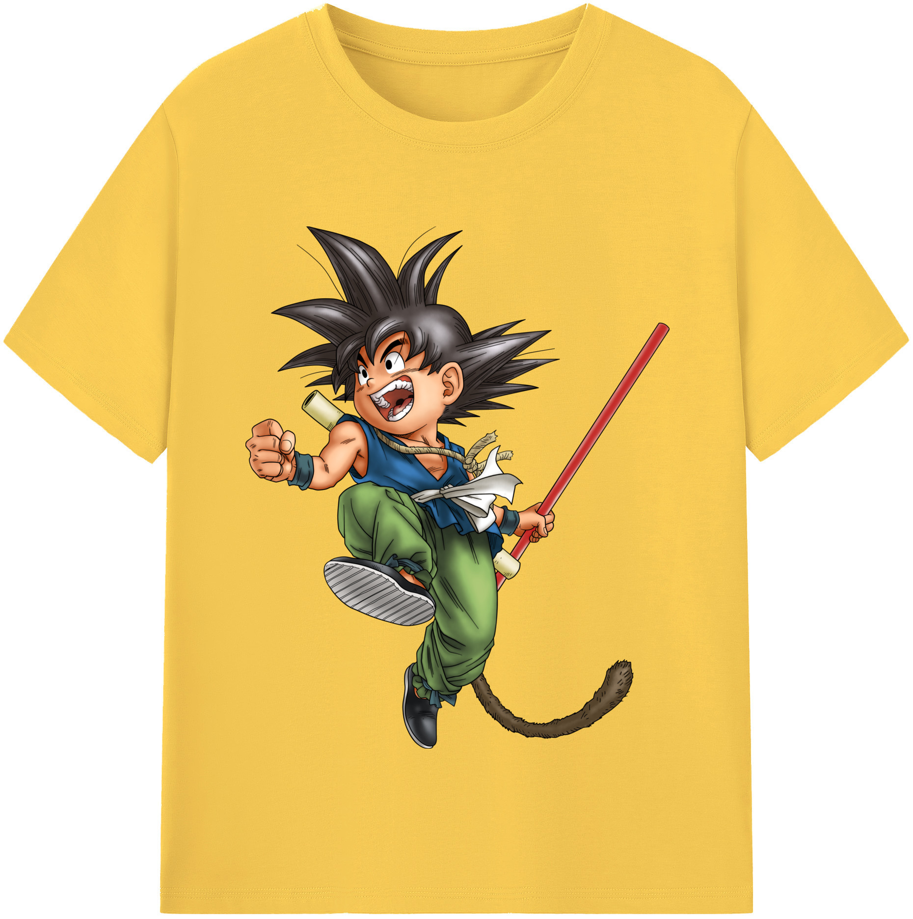 （画像用） ドラゴンボール 孫悟空（そん ごくう）Son Goku カカロット DRAGON BALL Kakarotto 綿100％半袖Tシャツ（フロントプリント）