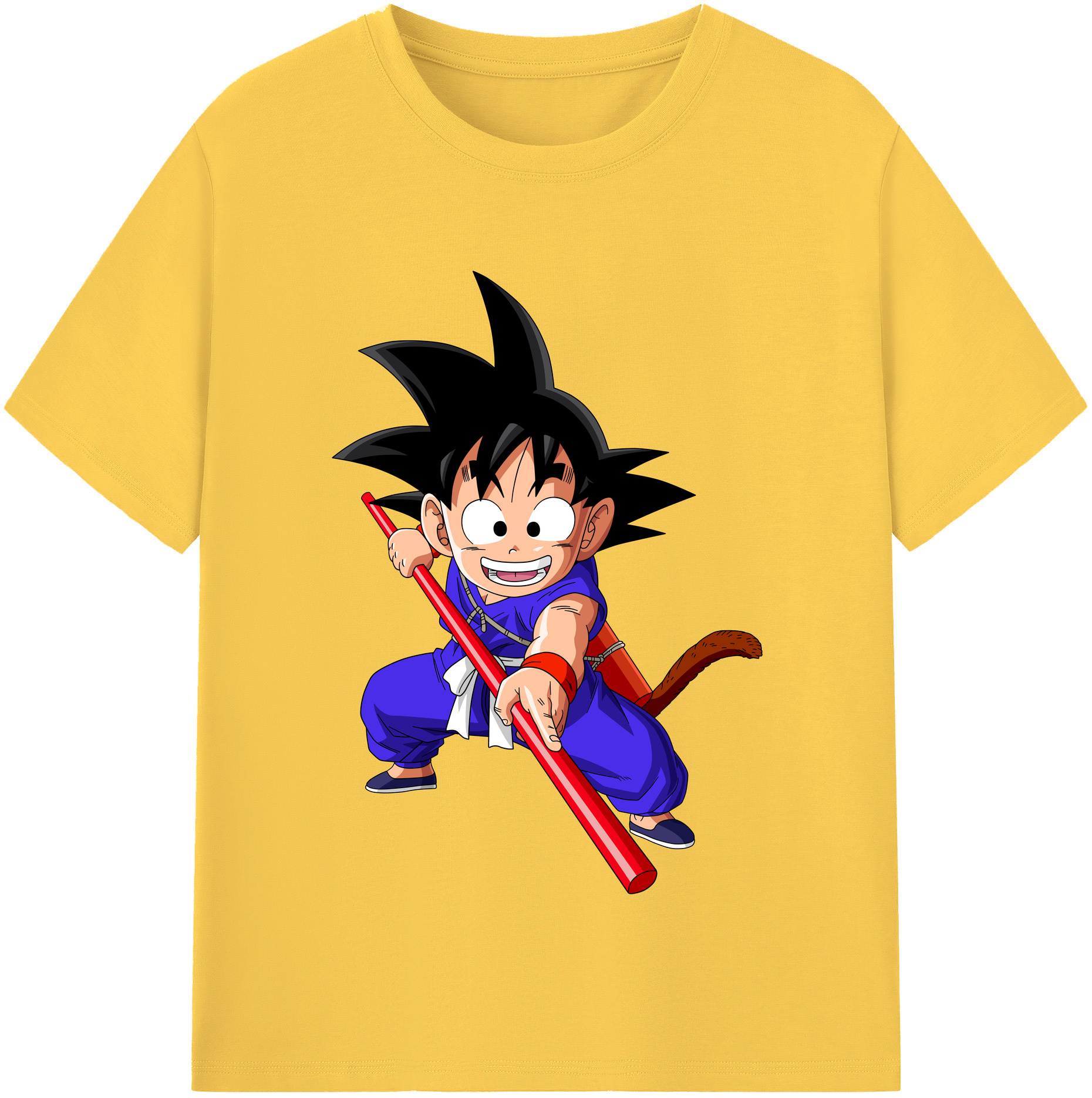 （画像用） ドラゴンボール 孫悟空（そん ごくう）Son Goku カカロット DRAGON BALL Kakarotto 綿100％半袖Tシャツ（フロントプリント）