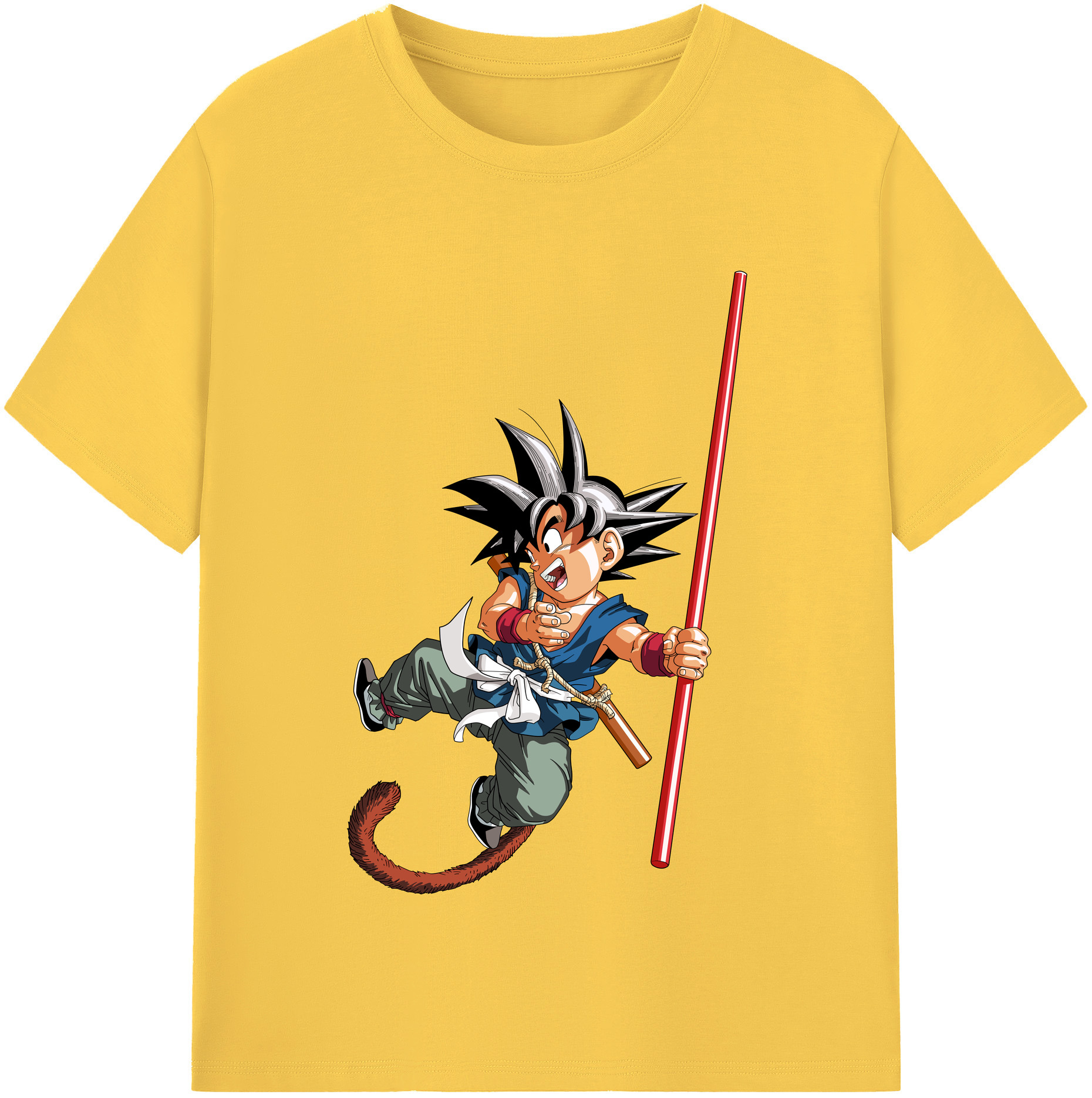 （画像用） ドラゴンボール 孫悟空（そん ごくう）Son Goku カカロット DRAGON BALL Kakarotto 綿100％半袖Tシャツ（フロントプリント）