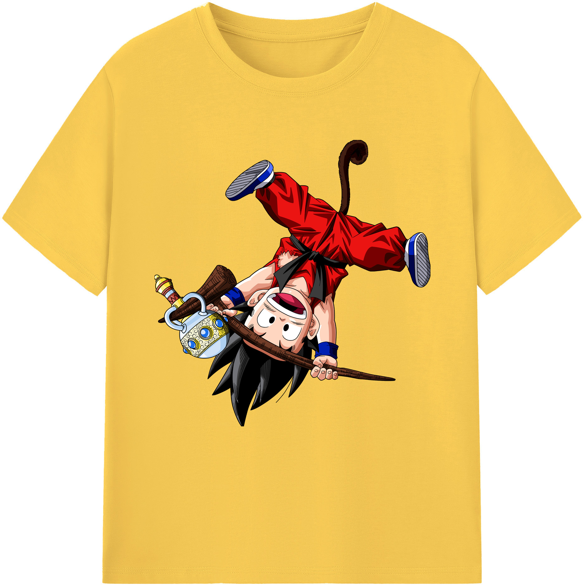 （画像用） ドラゴンボール 孫悟空（そん ごくう）Son Goku カカロット DRAGON BALL Kakarotto 綿100％半袖Tシャツ（フロントプリント）