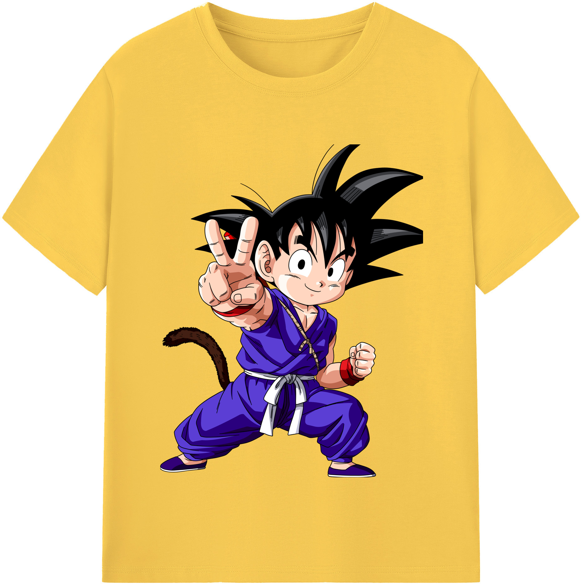 （画像用） ドラゴンボール 孫悟空（そん ごくう）Son Goku カカロット DRAGON BALL Kakarotto 綿100％半袖Tシャツ（フロントプリント）