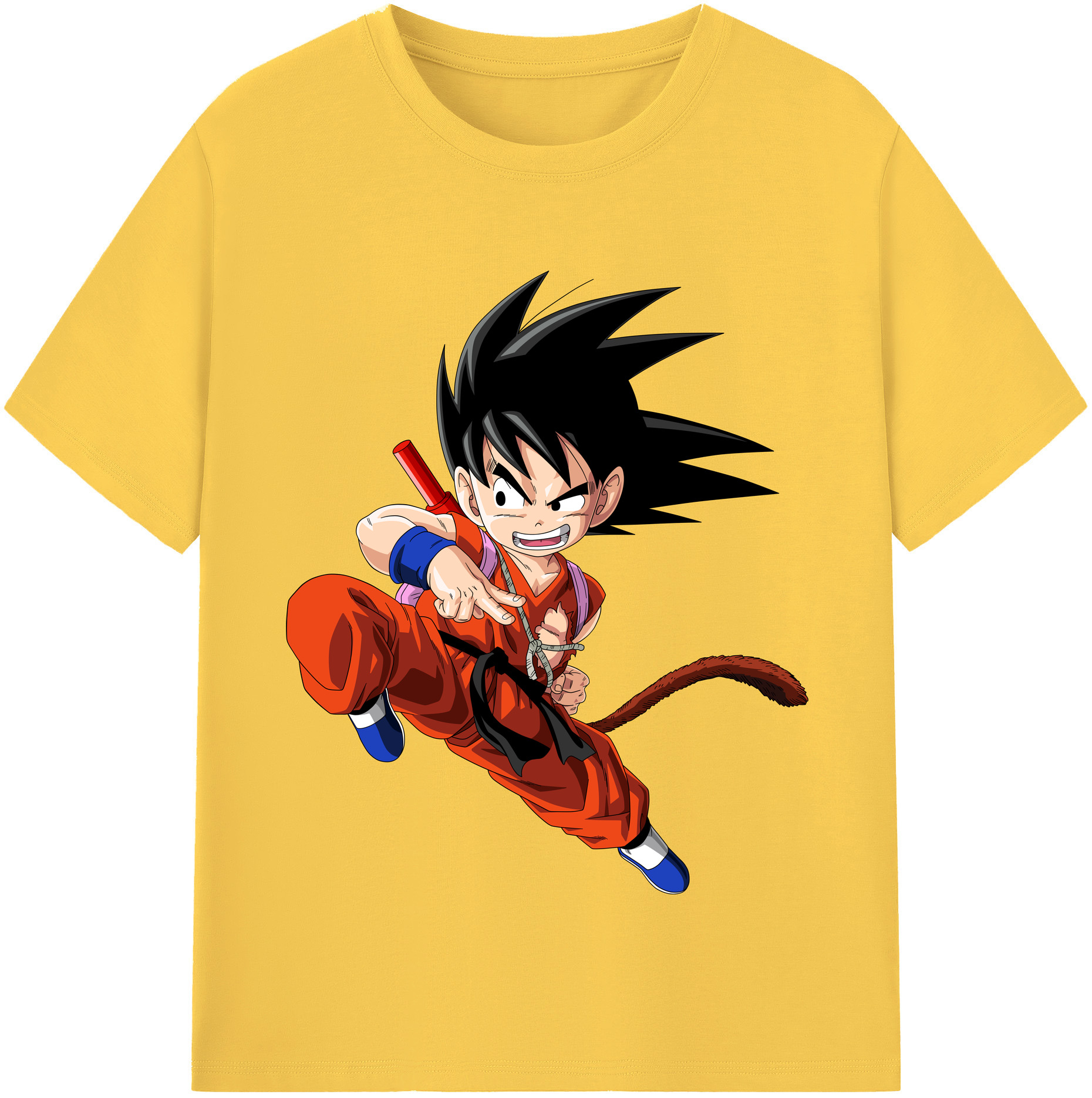 （画像用） ドラゴンボール 孫悟空（そん ごくう）Son Goku カカロット DRAGON BALL Kakarotto 綿100％半袖Tシャツ（フロントプリント）