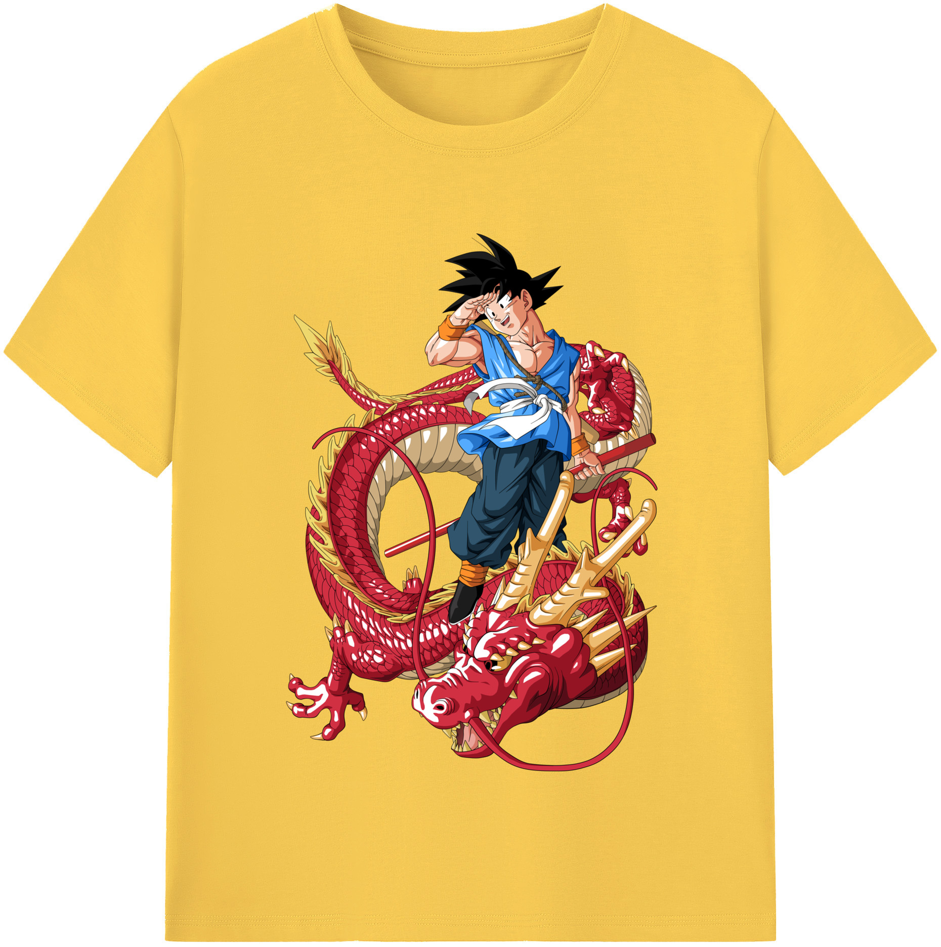 （画像用） ドラゴンボール 孫悟空（そん ごくう）Son Goku カカロット DRAGON BALL Kakarotto 綿100％半袖Tシャツ（フロントプリント）