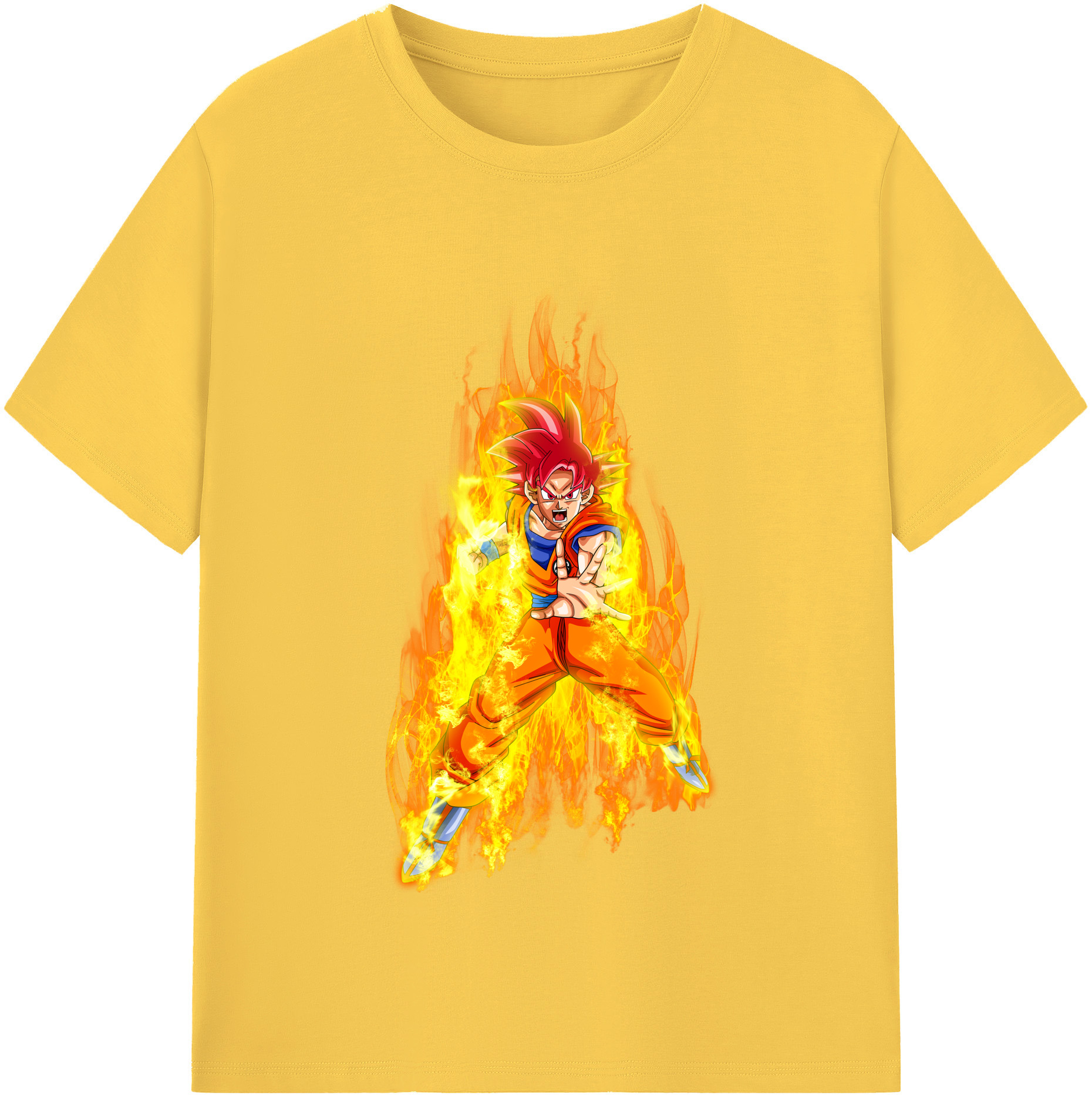 （画像用） ドラゴンボール 孫悟空（そん ごくう）Son Goku カカロット DRAGON BALL Kakarotto 綿100％半袖Tシャツ（フロントプリント）