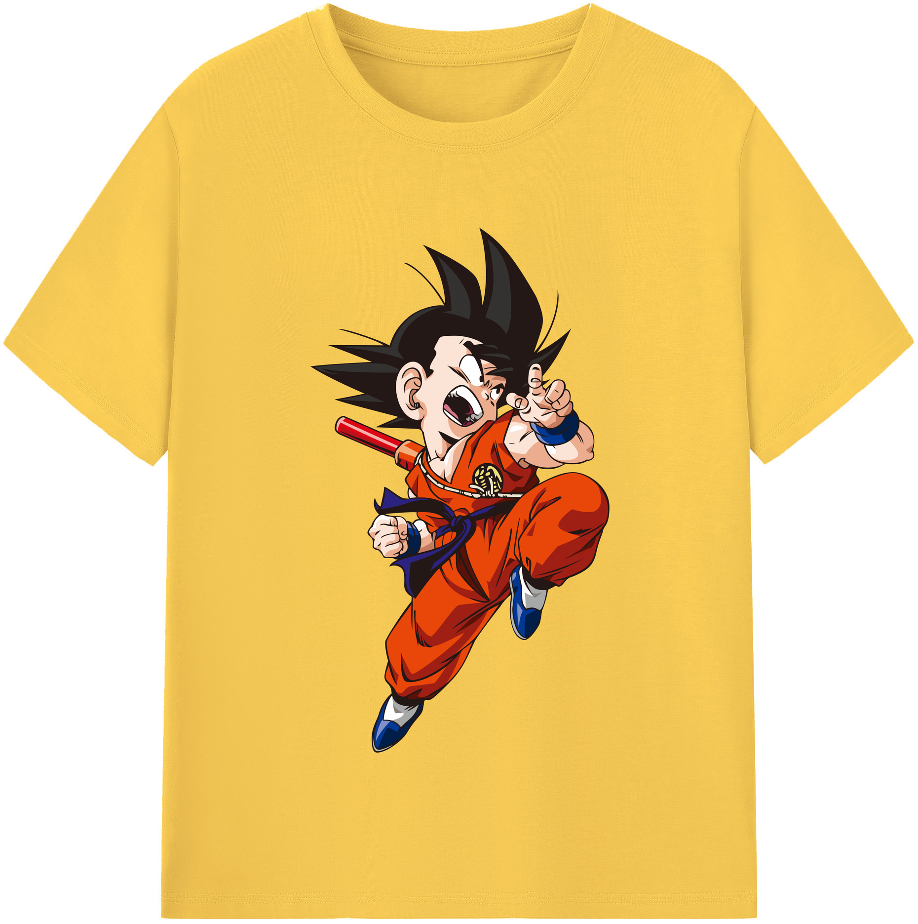 （画像用） ドラゴンボール 孫悟空（そん ごくう）Son Goku カカロット DRAGON BALL Kakarotto 綿100％半袖Tシャツ（フロントプリント）