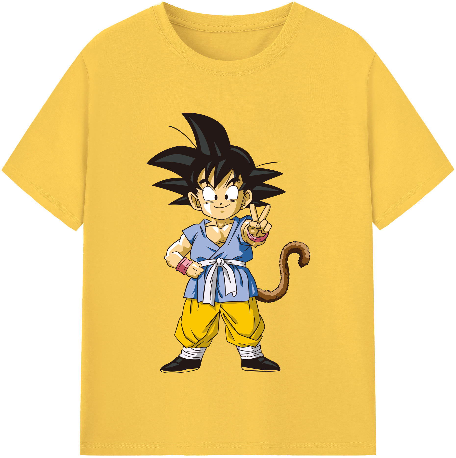 （画像用） ドラゴンボール 孫悟空（そん ごくう）Son Goku カカロット DRAGON BALL Kakarotto 綿100％半袖Tシャツ（フロントプリント）