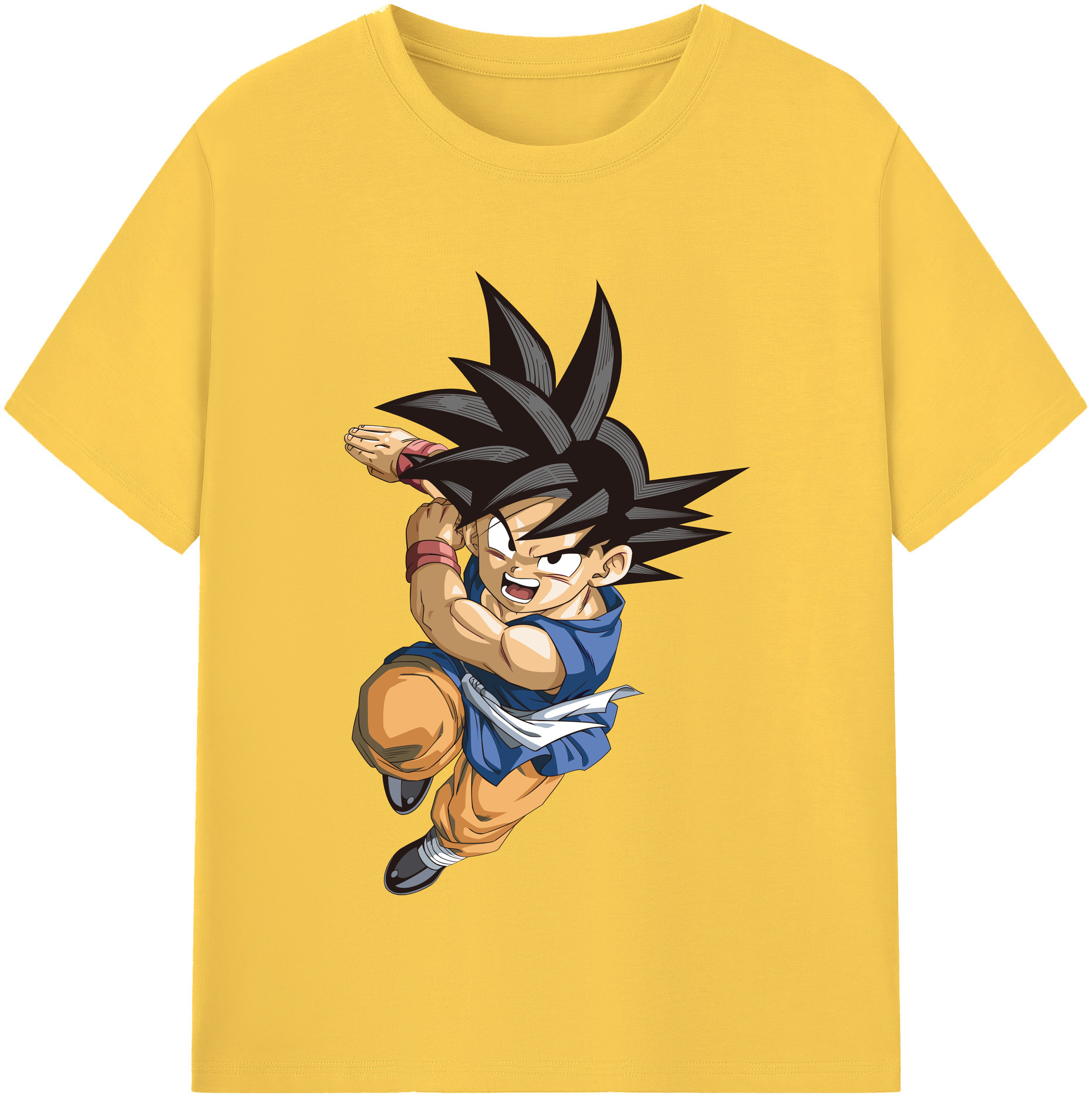 （画像用） ドラゴンボール 孫悟空（そん ごくう）Son Goku カカロット DRAGON BALL Kakarotto 綿100％半袖Tシャツ（フロントプリント）