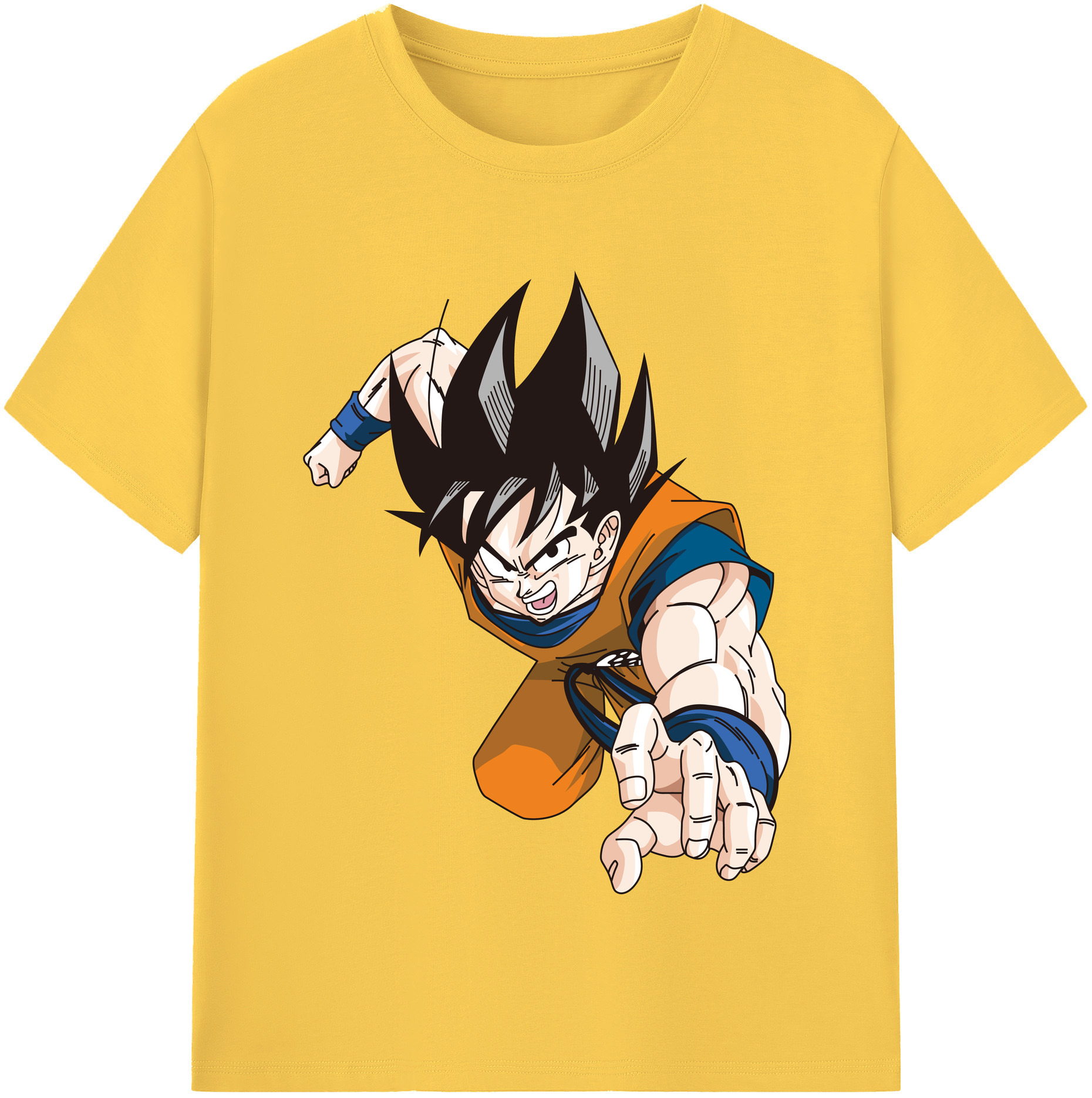 （画像用） ドラゴンボール 孫悟空（そん ごくう）Son Goku カカロット DRAGON BALL Kakarotto 綿100％半袖Tシャツ（フロントプリント）