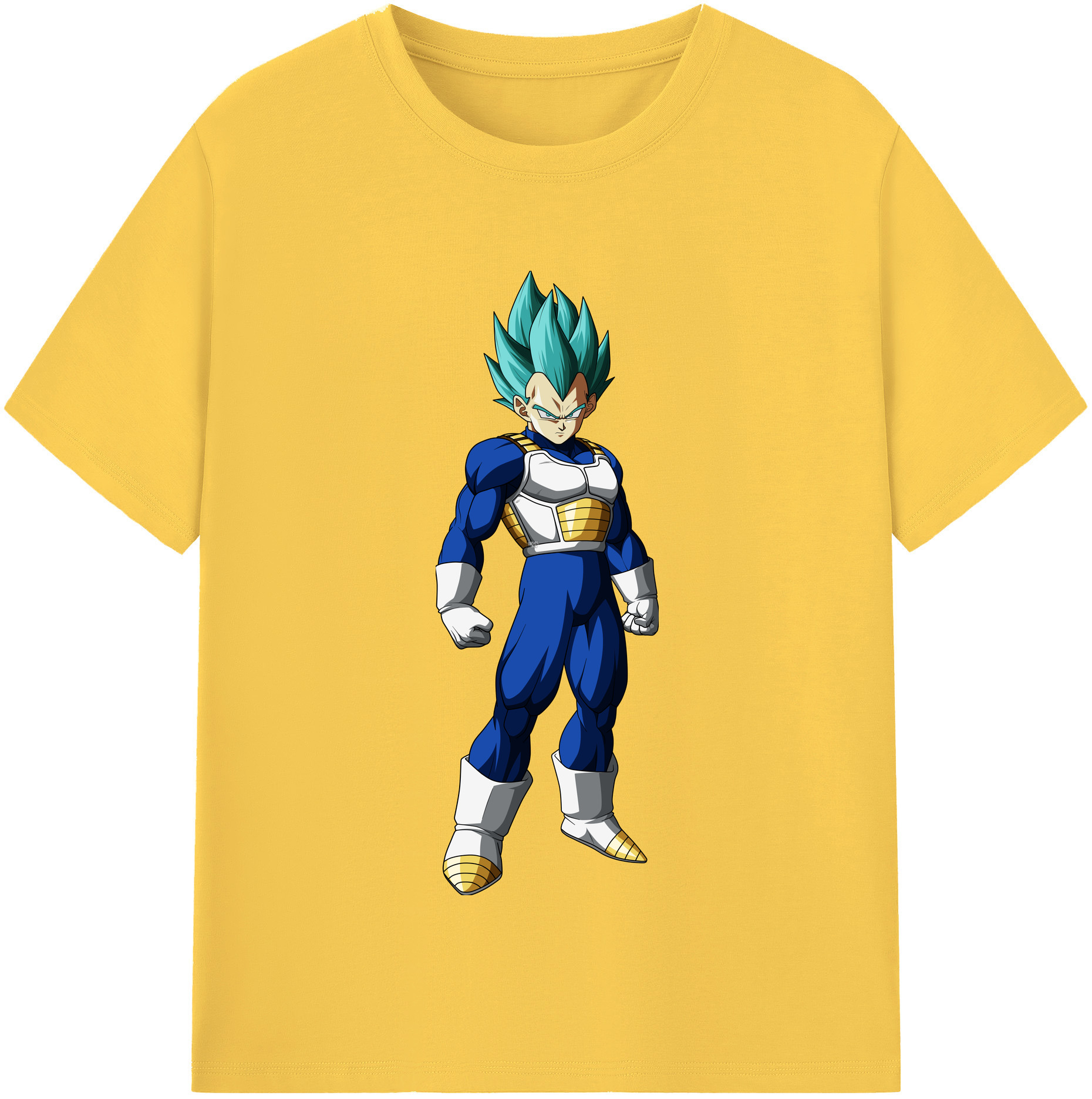 （画像用） ドラゴンボール ベジータ四世（Bejīta Yonsei）DRAGON BALL Vegeta IV 綿100％半袖Tシャツ（フロントプリント）