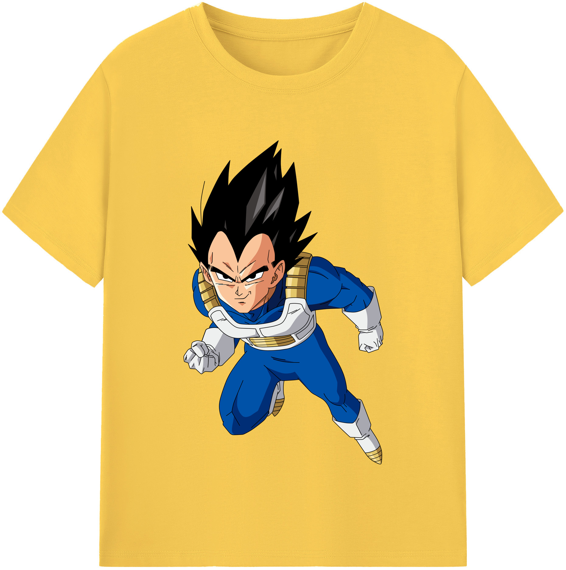（画像用） ドラゴンボール ベジータ四世（Bejīta Yonsei）DRAGON BALL Vegeta IV 綿100％半袖Tシャツ（フロントプリント）