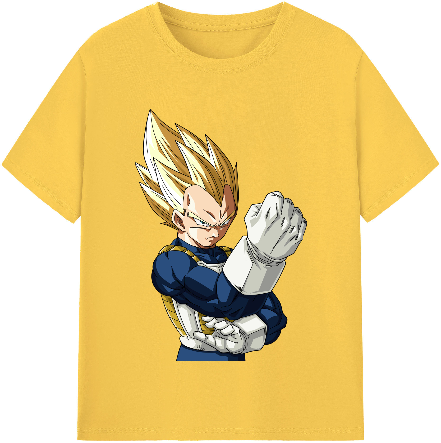 （画像用） ドラゴンボール ベジータ四世（Bejīta Yonsei）DRAGON BALL Vegeta IV 綿100％半袖Tシャツ（フロントプリント）