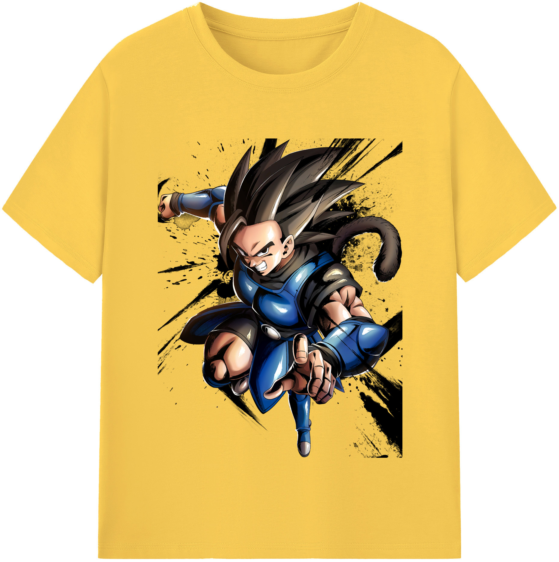 （画像用） ドラゴンボール ベジータ四世（Bejīta Yonsei）DRAGON BALL Vegeta IV 綿100％半袖Tシャツ（フロントプリント）