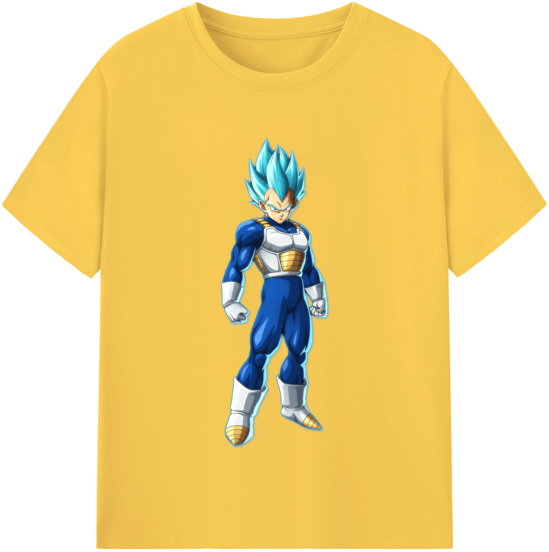 （画像用） ドラゴンボール ベジータ四世（Bejīta Yonsei）DRAGON BALL Vegeta IV 綿100％半袖Tシャツ（フロントプリント）