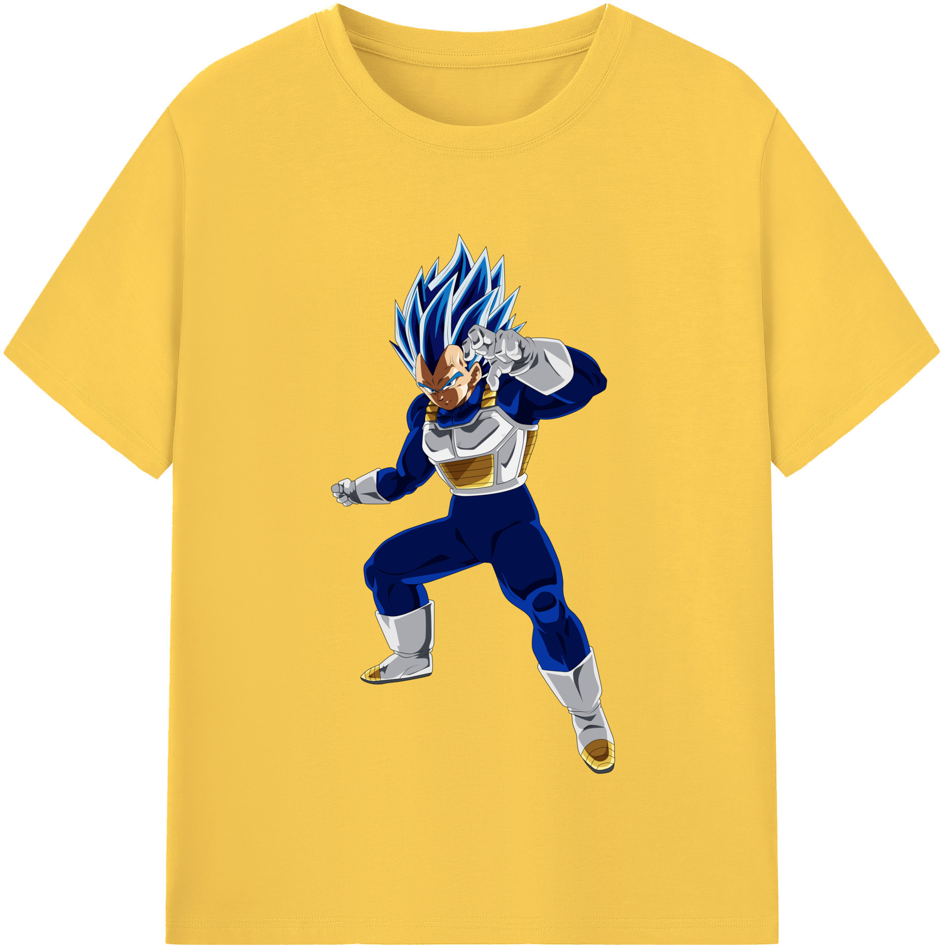 （画像用） ドラゴンボール ベジータ四世（Bejīta Yonsei）DRAGON BALL Vegeta IV 綿100％半袖Tシャツ（フロントプリント）