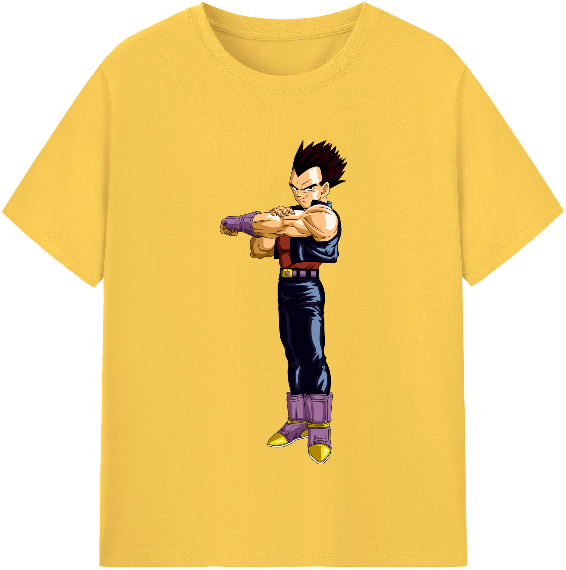（画像用） ドラゴンボール ベジータ四世（Bejīta Yonsei）DRAGON BALL Vegeta IV 綿100％半袖Tシャツ（フロントプリント）