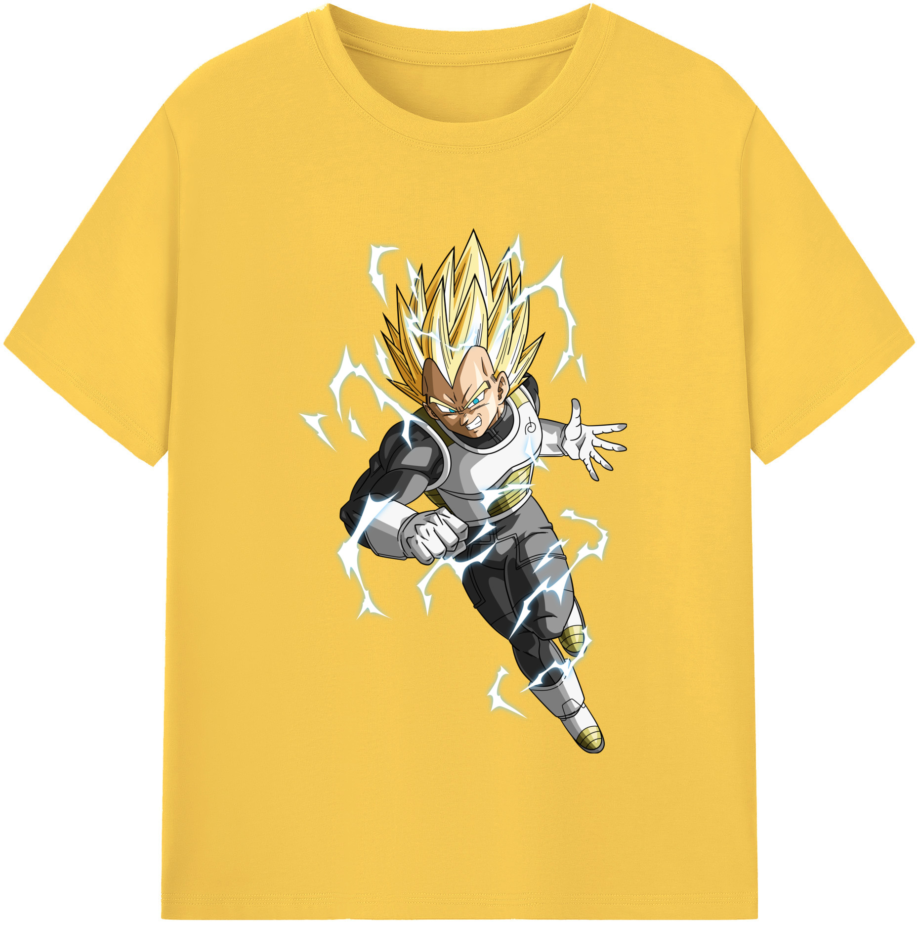 （画像用） ドラゴンボール ベジータ四世（Bejīta Yonsei）DRAGON BALL Vegeta IV 綿100％半袖Tシャツ（フロントプリント）