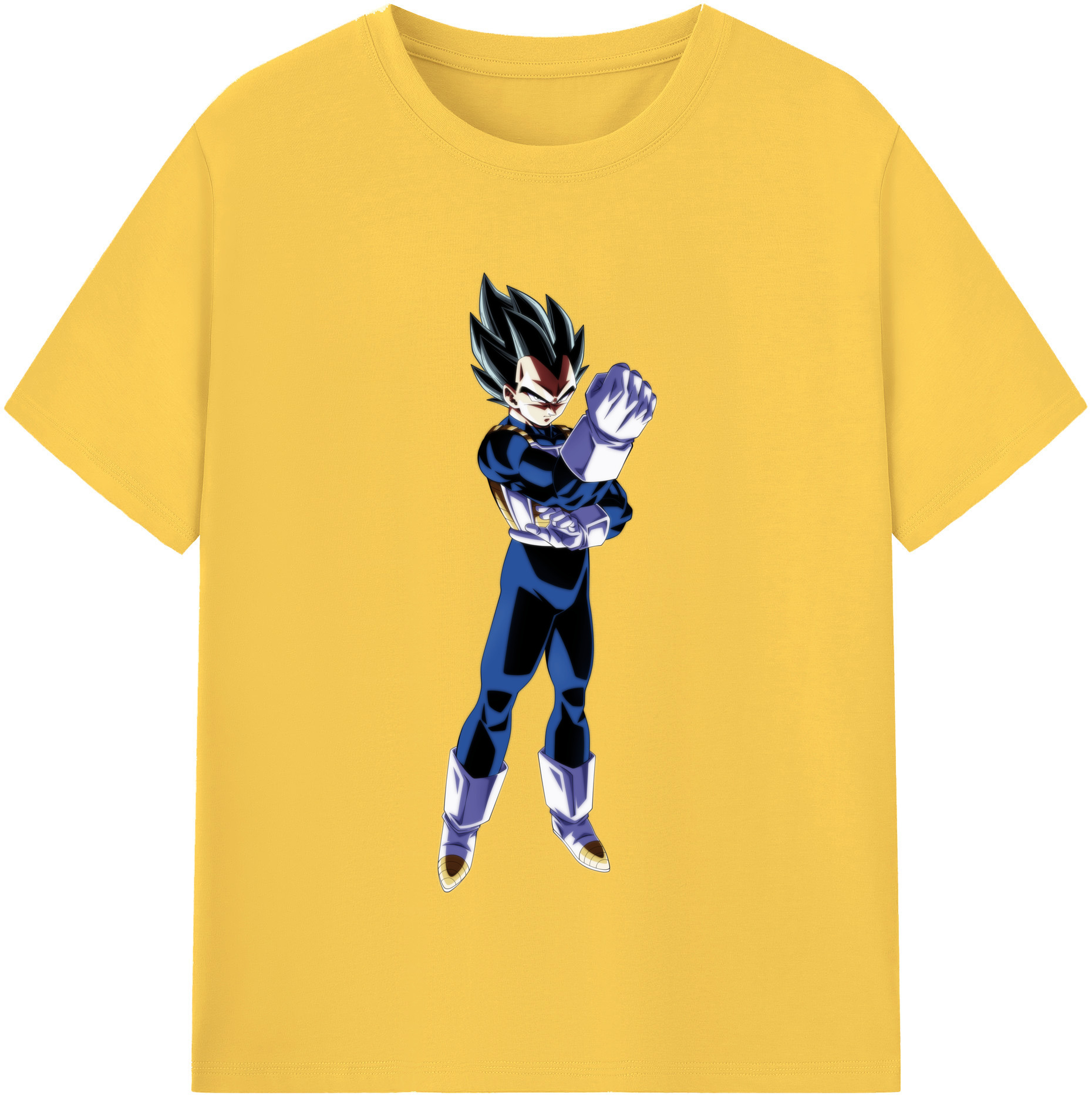 （画像用） ドラゴンボール ベジータ四世（Bejīta Yonsei）DRAGON BALL Vegeta IV 綿100％半袖Tシャツ（フロントプリント）