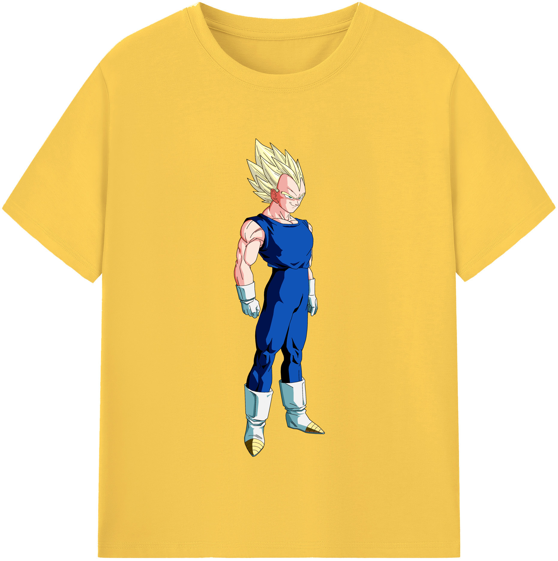 （画像用） ドラゴンボール ベジータ四世（Bejīta Yonsei）DRAGON BALL Vegeta IV 綿100％半袖Tシャツ（フロントプリント）
