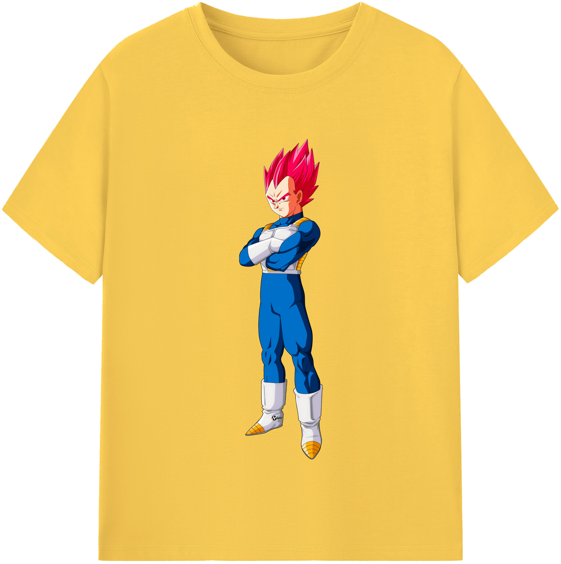 （画像用） ドラゴンボール ベジータ四世（Bejīta Yonsei）DRAGON BALL Vegeta IV 綿100％半袖Tシャツ（フロントプリント）