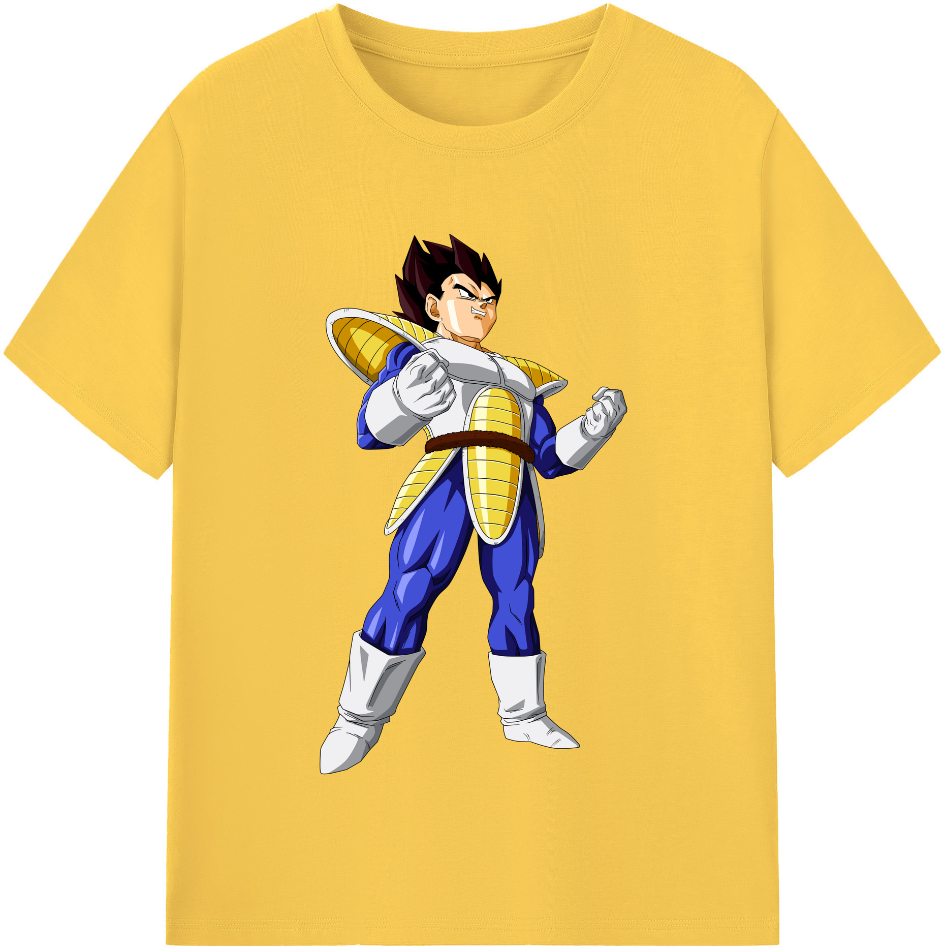 （画像用） ドラゴンボール ベジータ四世（Bejīta Yonsei）DRAGON BALL Vegeta IV 綿100％半袖Tシャツ（フロントプリント）