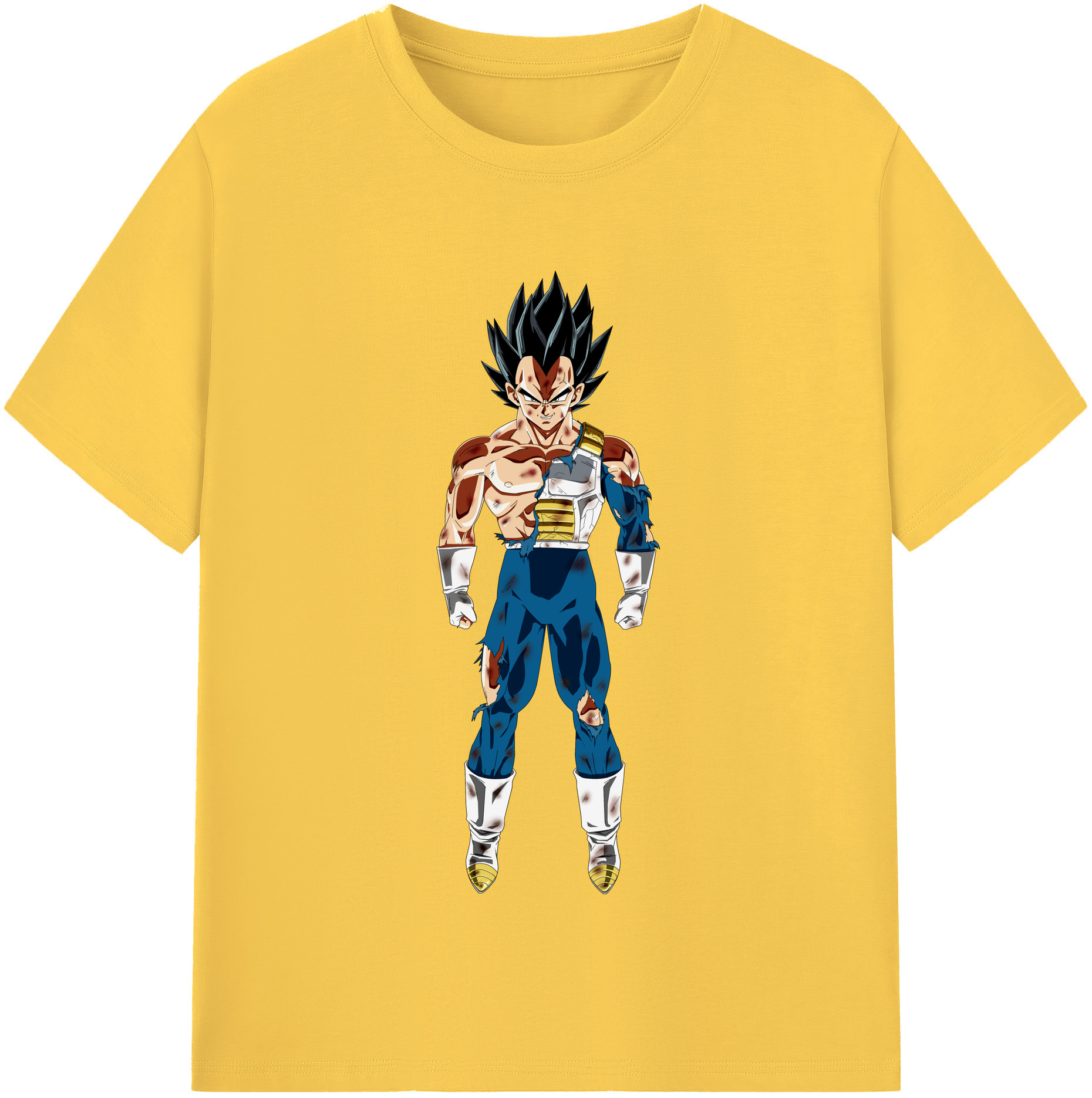 （画像用） ドラゴンボール ベジータ四世（Bejīta Yonsei）DRAGON BALL Vegeta IV 綿100％半袖Tシャツ（フロントプリント）